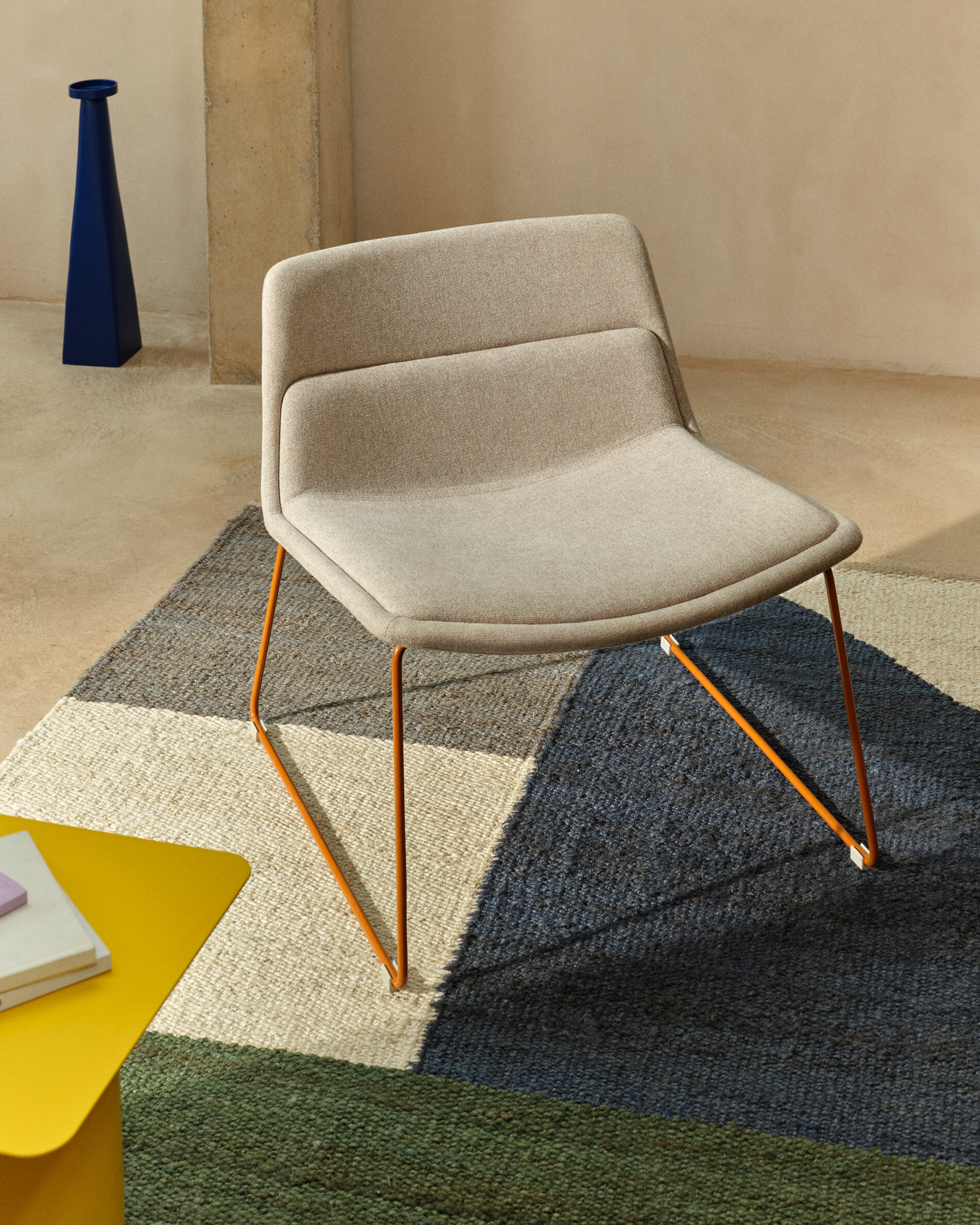 Kave Home Fauteuil 'Zahara' kleur Beige/Terracotta