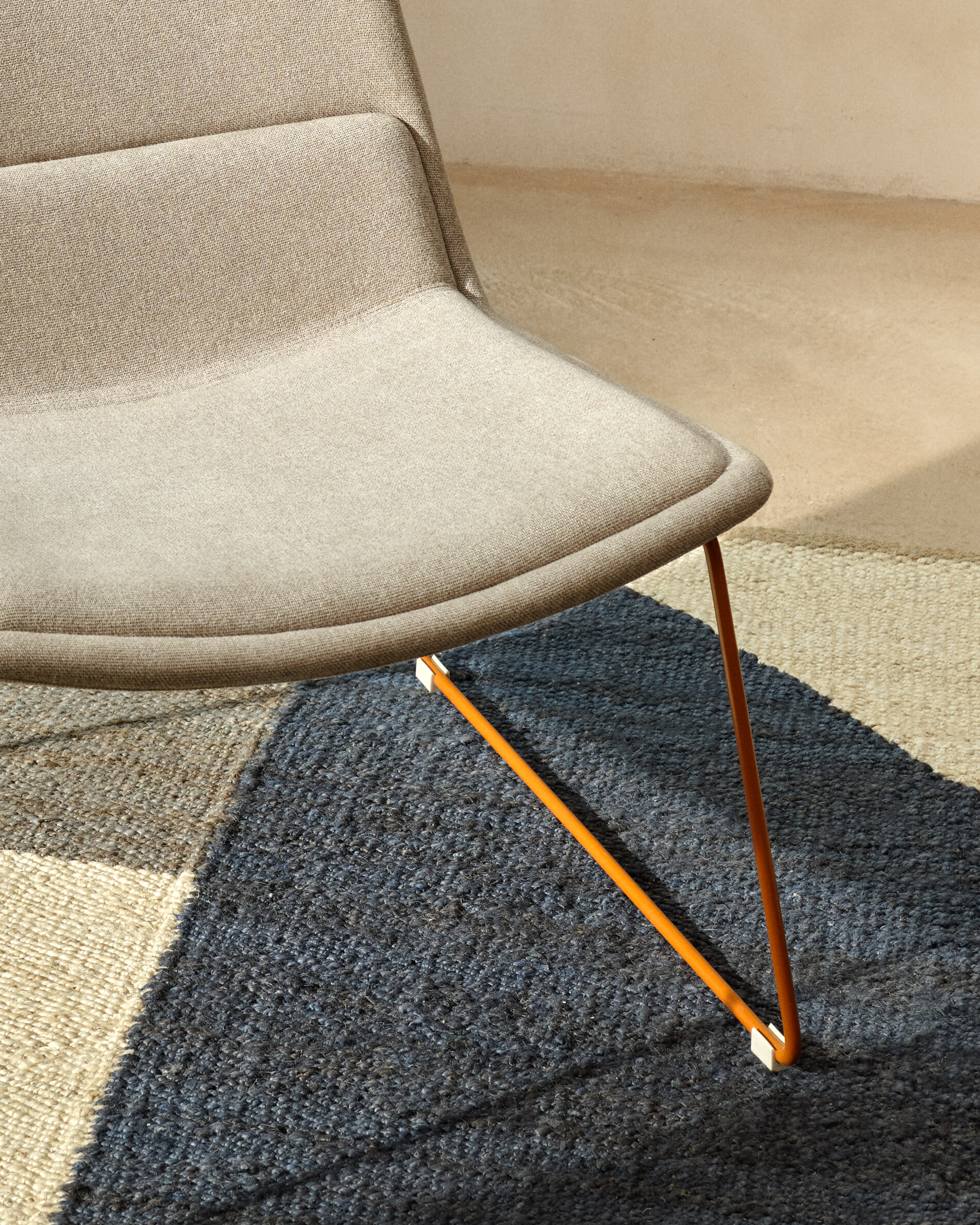 Kave Home Fauteuil 'Zahara' kleur Beige/Terracotta
