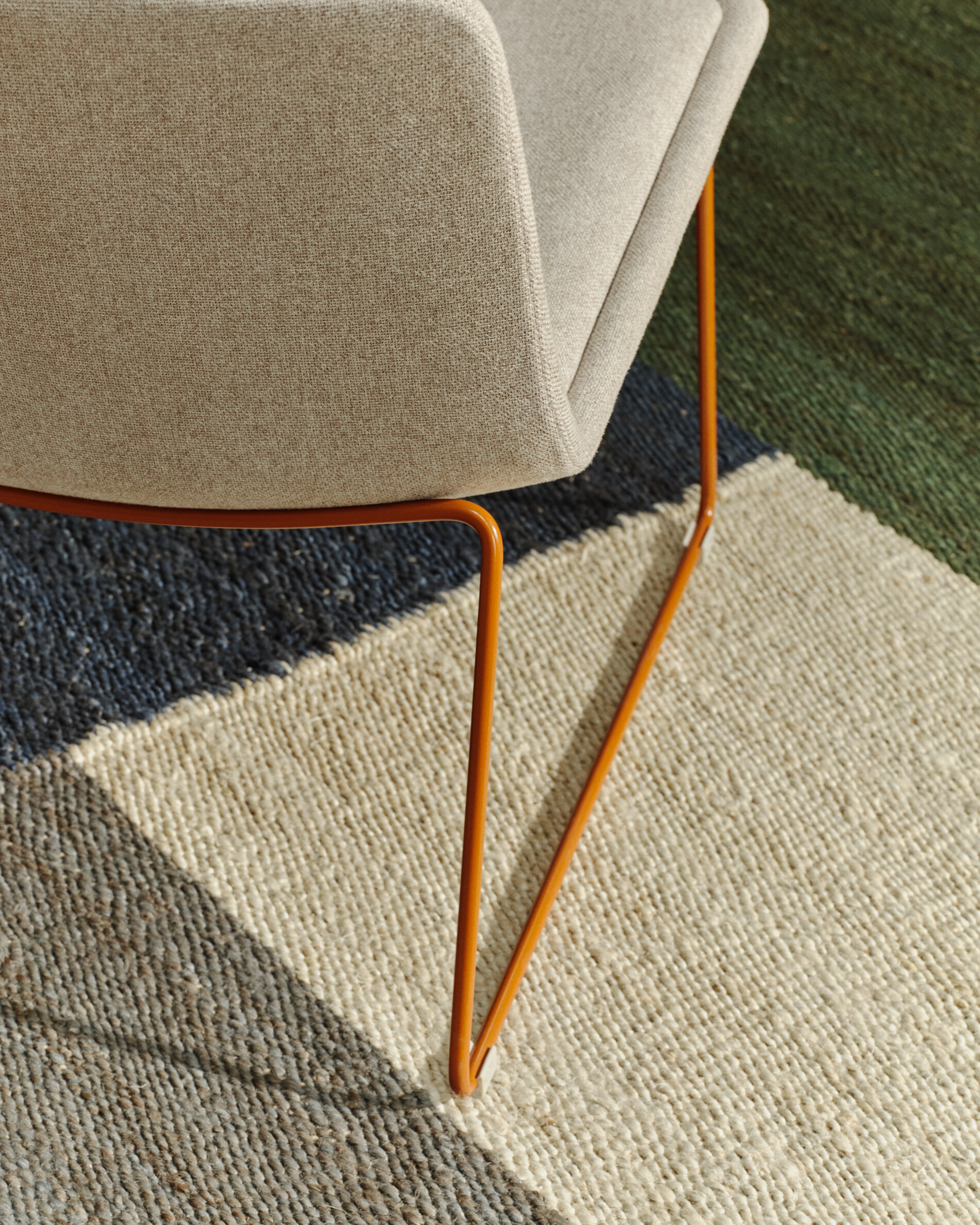 Kave Home Fauteuil 'Zahara' kleur Beige/Terracotta