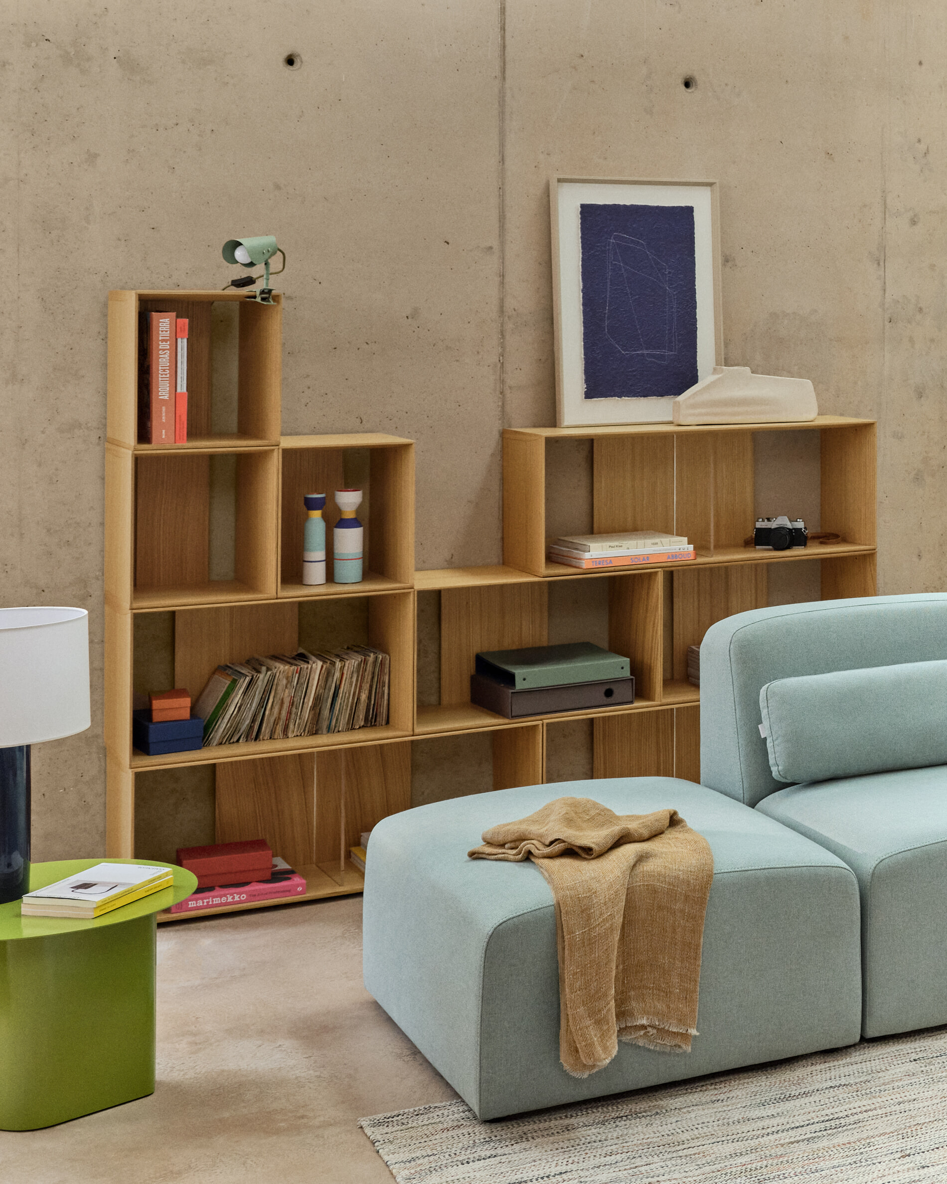 Kave Home Tafellamp 'Jula' Met klem, kleur Groen