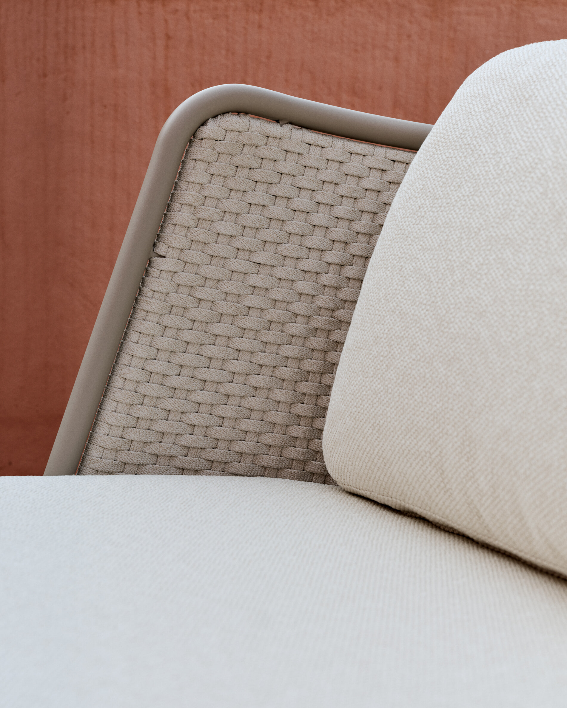Kave Home Outdoor Fauteuil 'Sedalis' Touw, kleur Taupe
