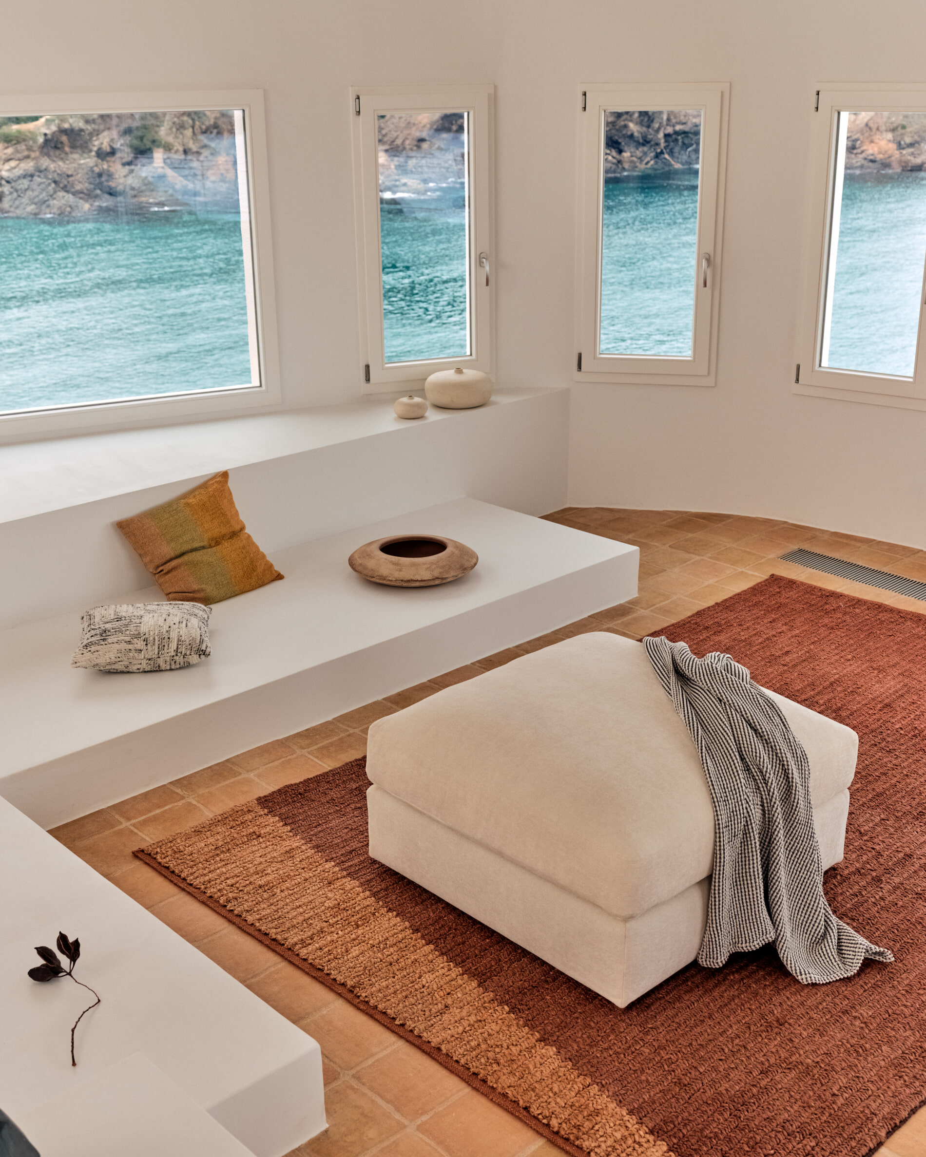 Kave Home Hocker 'Alea' kleur Ecru