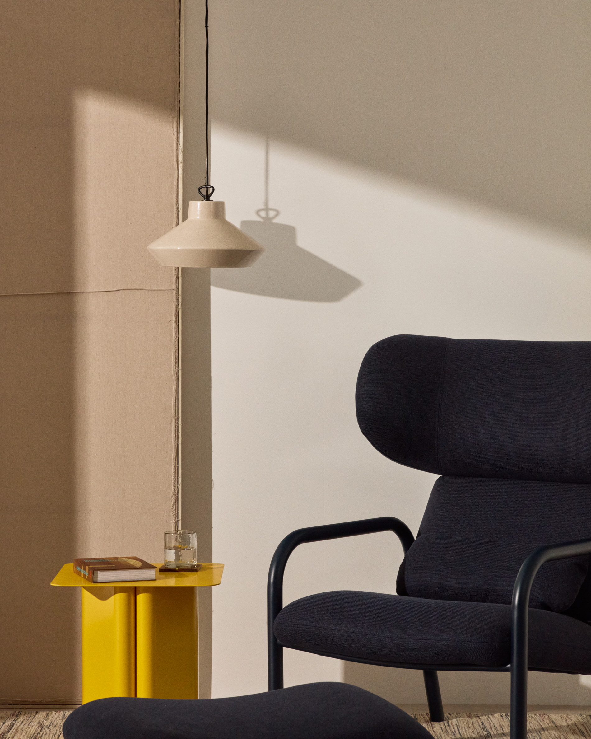 Kave Home Hanglamp 'Portol' Keramiek, kleur Beige