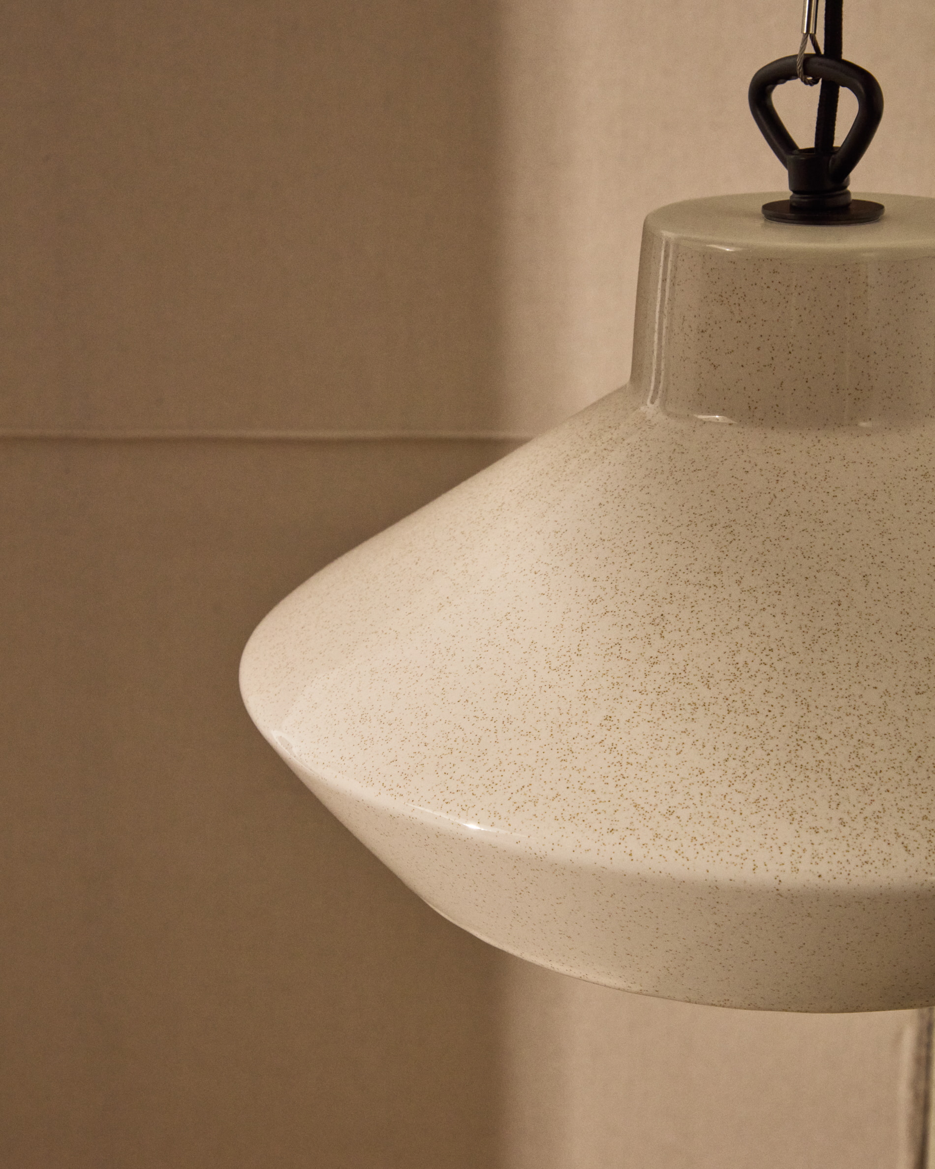 Kave Home Hanglamp 'Portol' Keramiek, kleur Beige