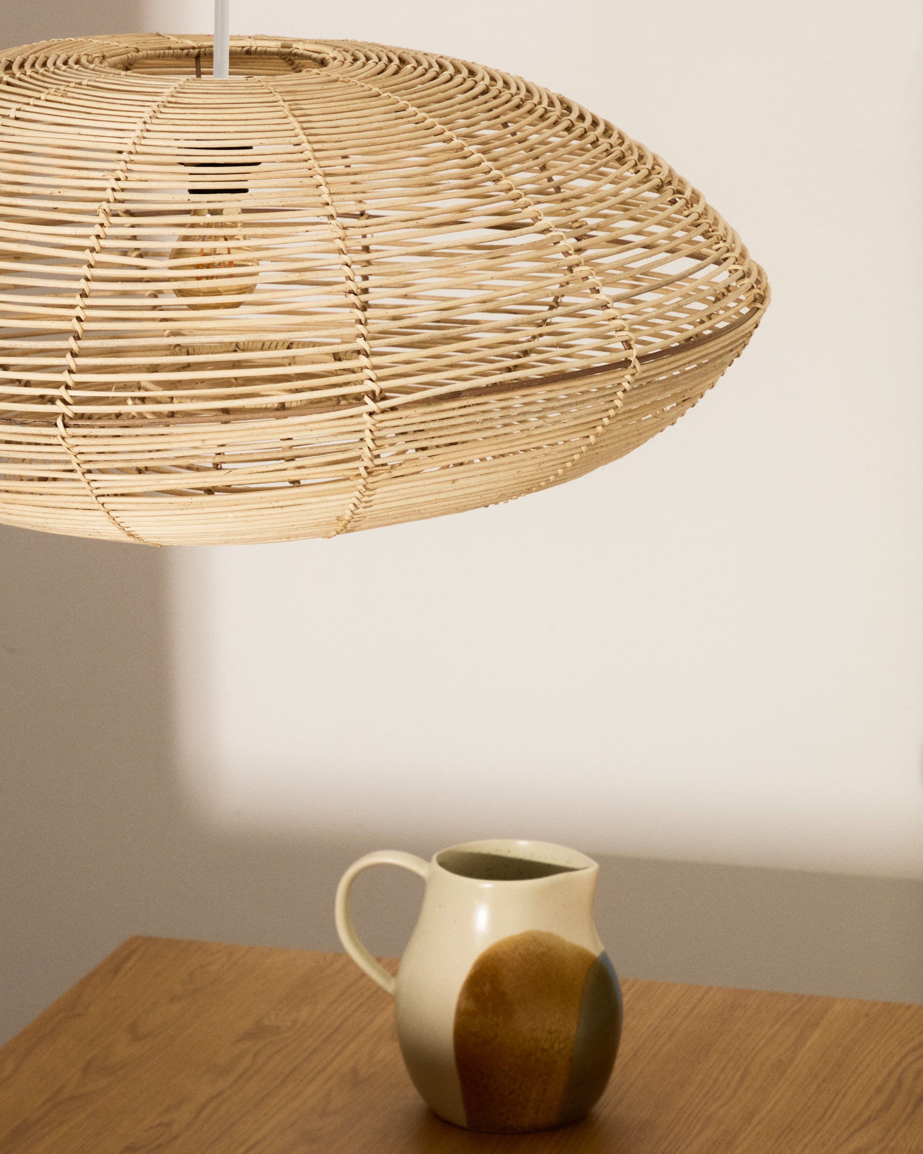 Kave Home Lampenkap 'Flaro' Rotan, 69cm