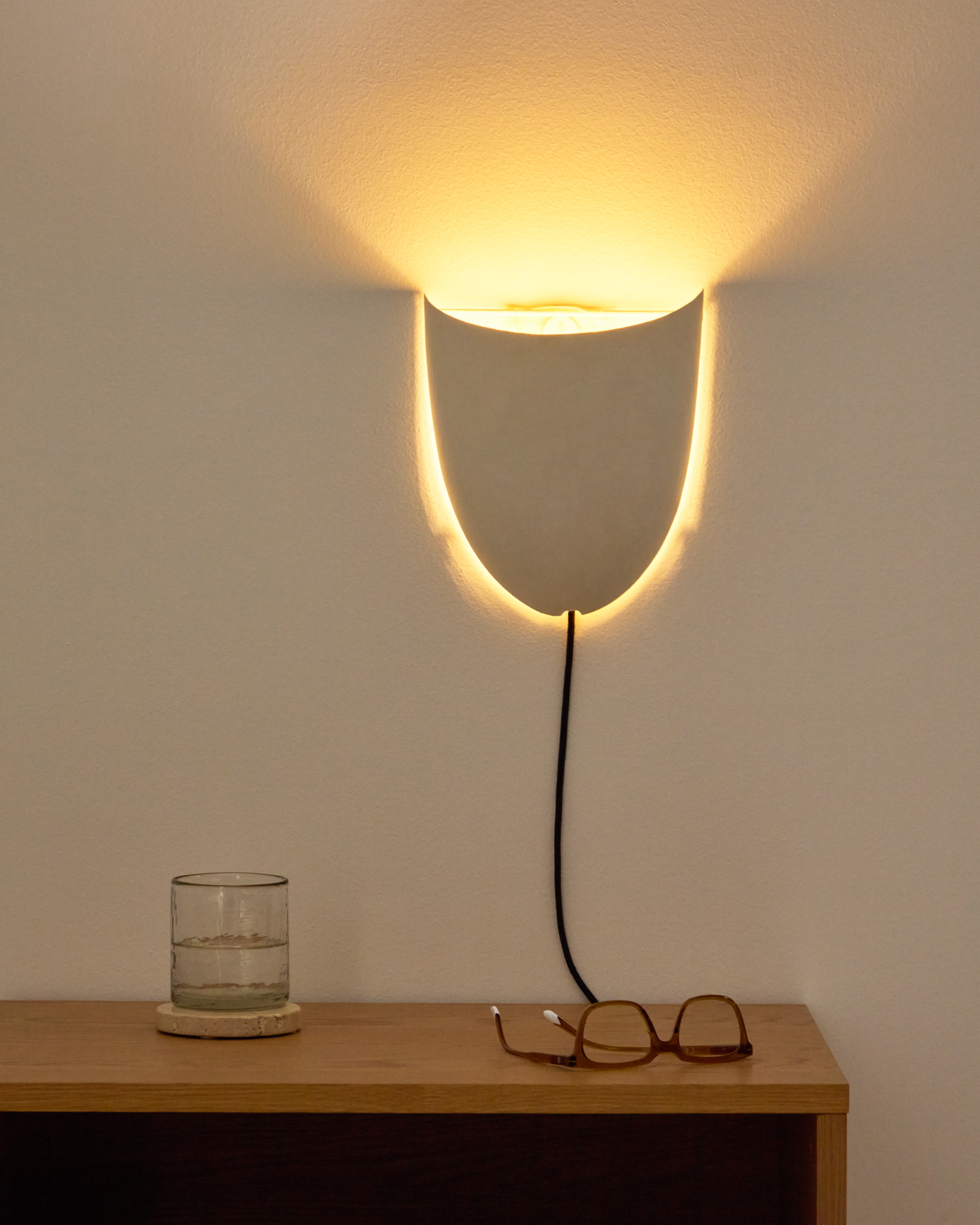 Kave Home Wandlamp 'Nibla' Kleipatroon, kleur Wit