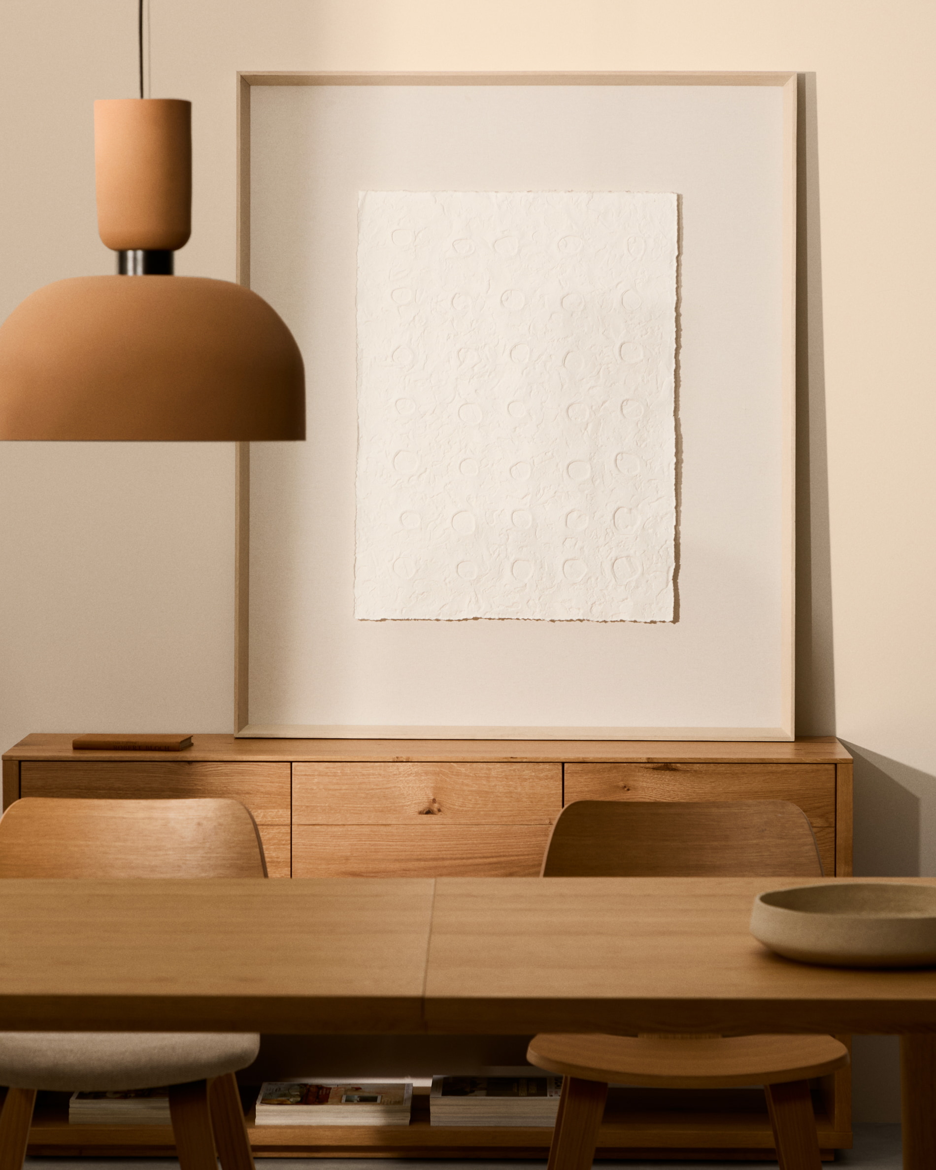 Kave Home Hanglamp 'Nibla' Kleipatroon, kleur Terracotta