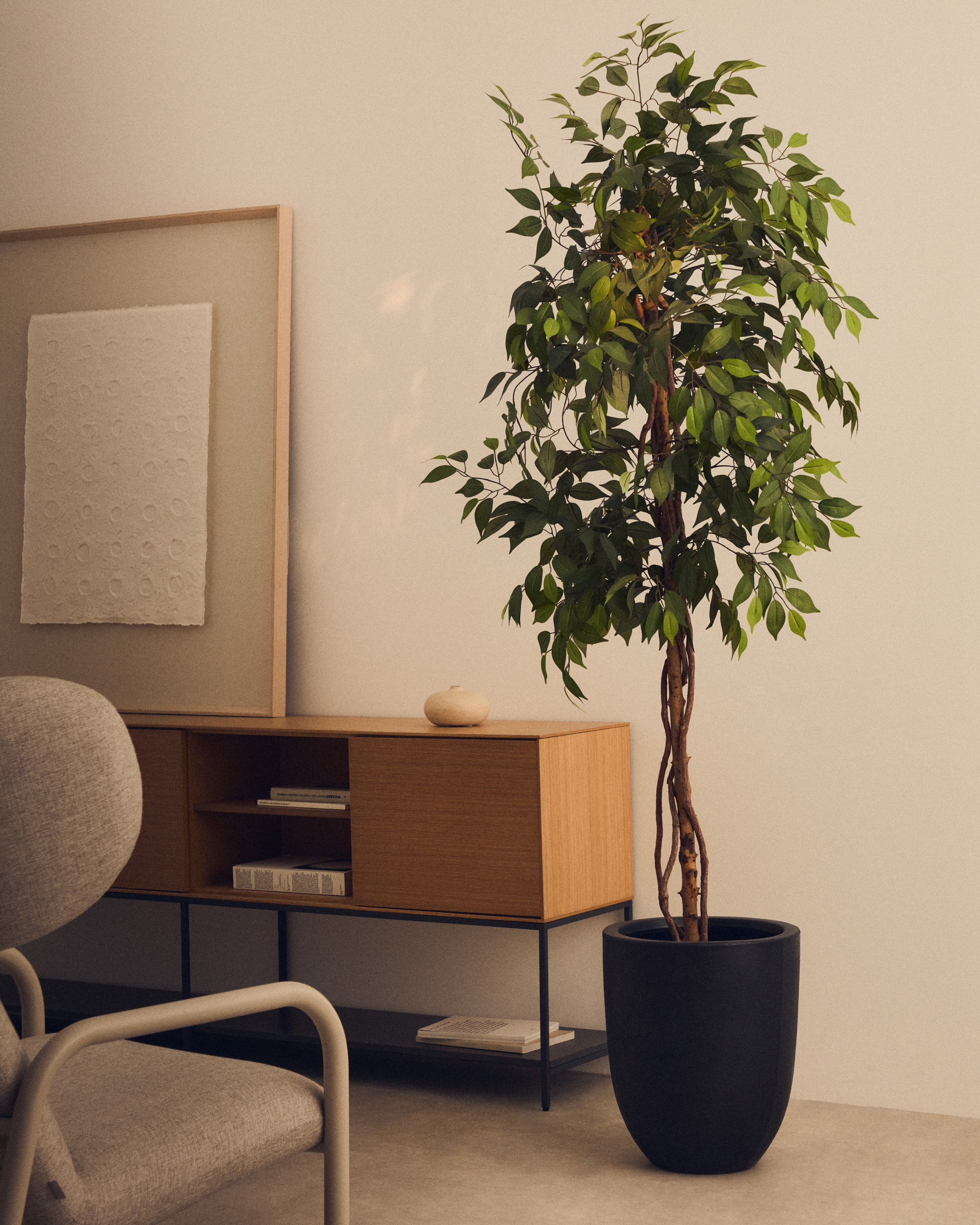 Kave Home Kunstplant 'Ficus' 180cm hoog, excl. sierpot