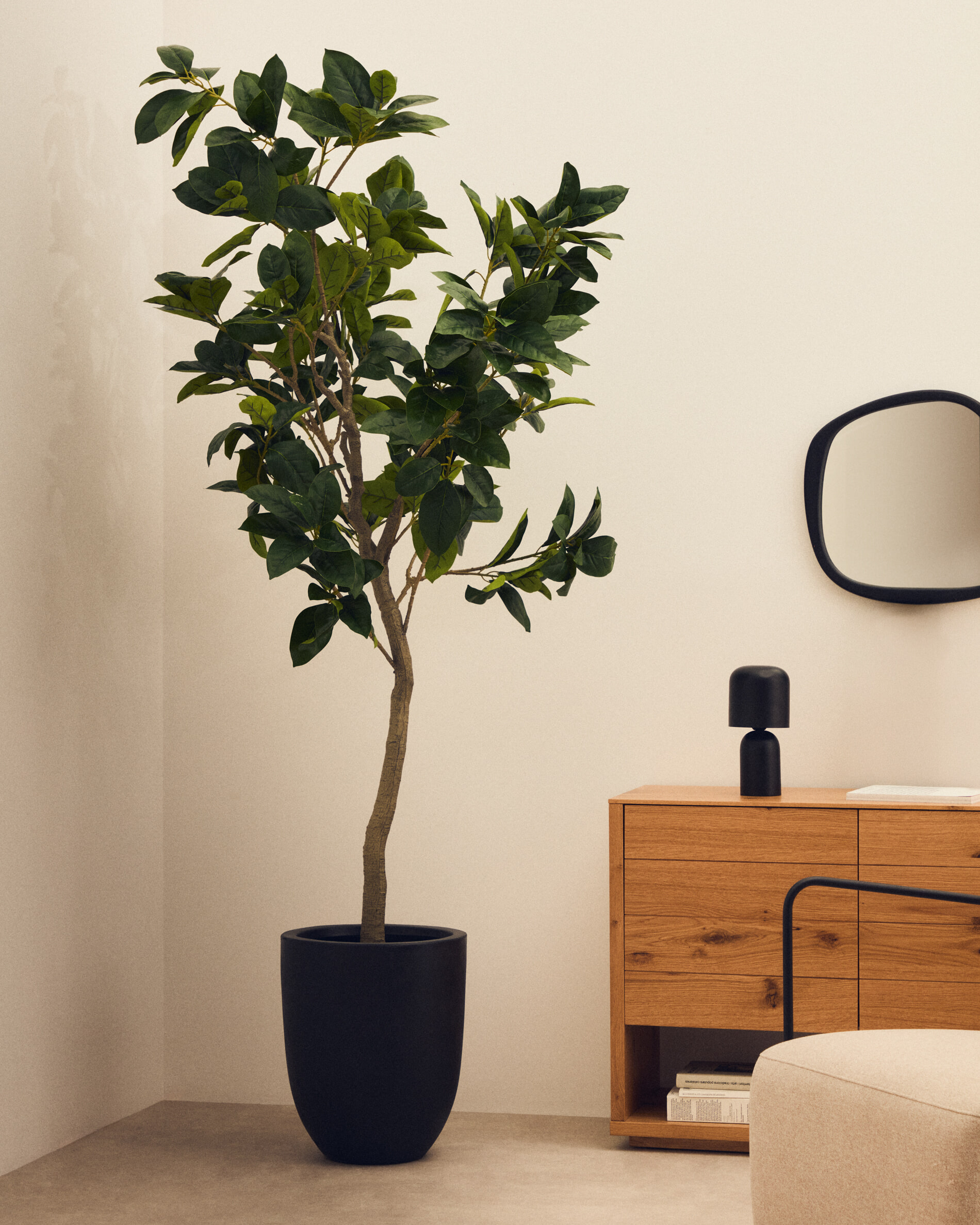 Kave Home Kunstplant 'Ficus' 210cm hoog, excl. sierpot
