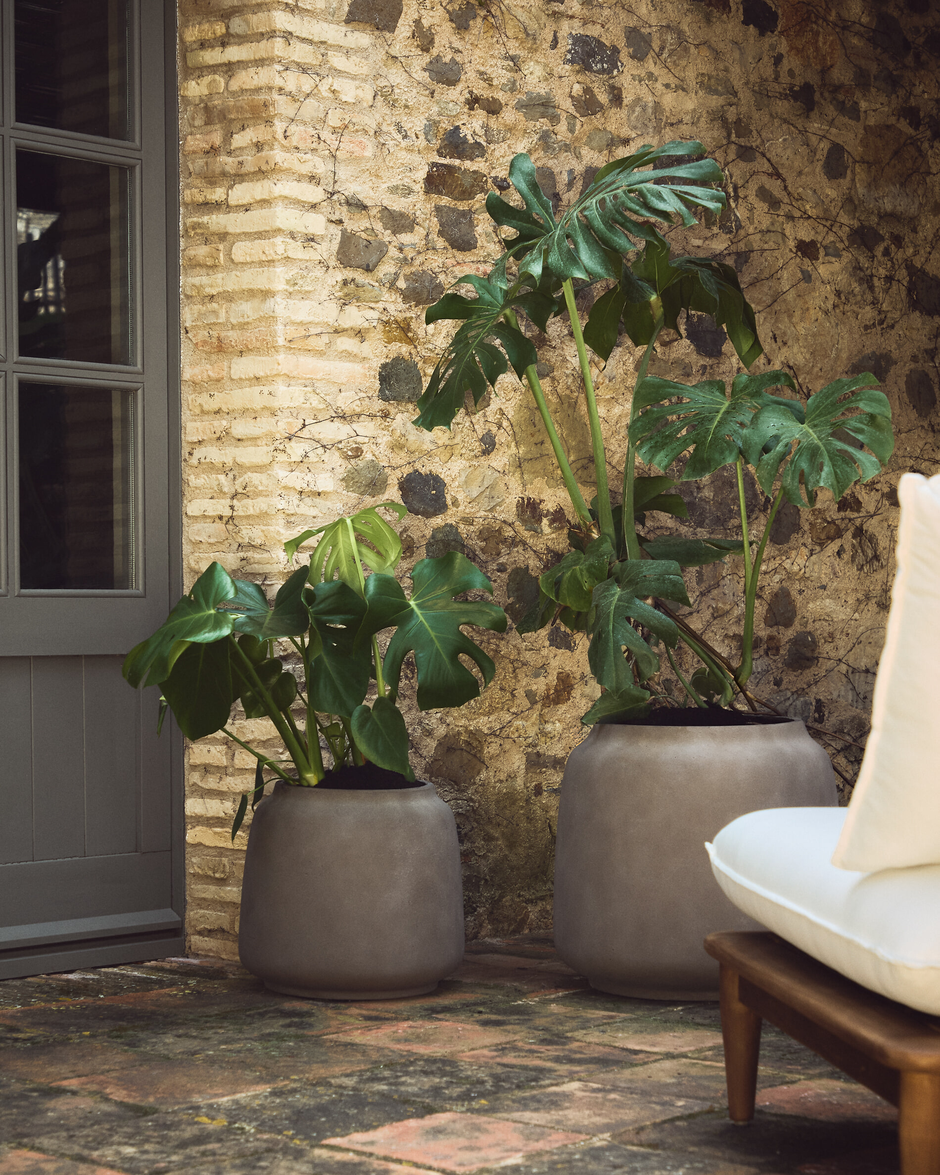 Kave Home Plantenpot 'Lira' Terracotta look, Ø53cm