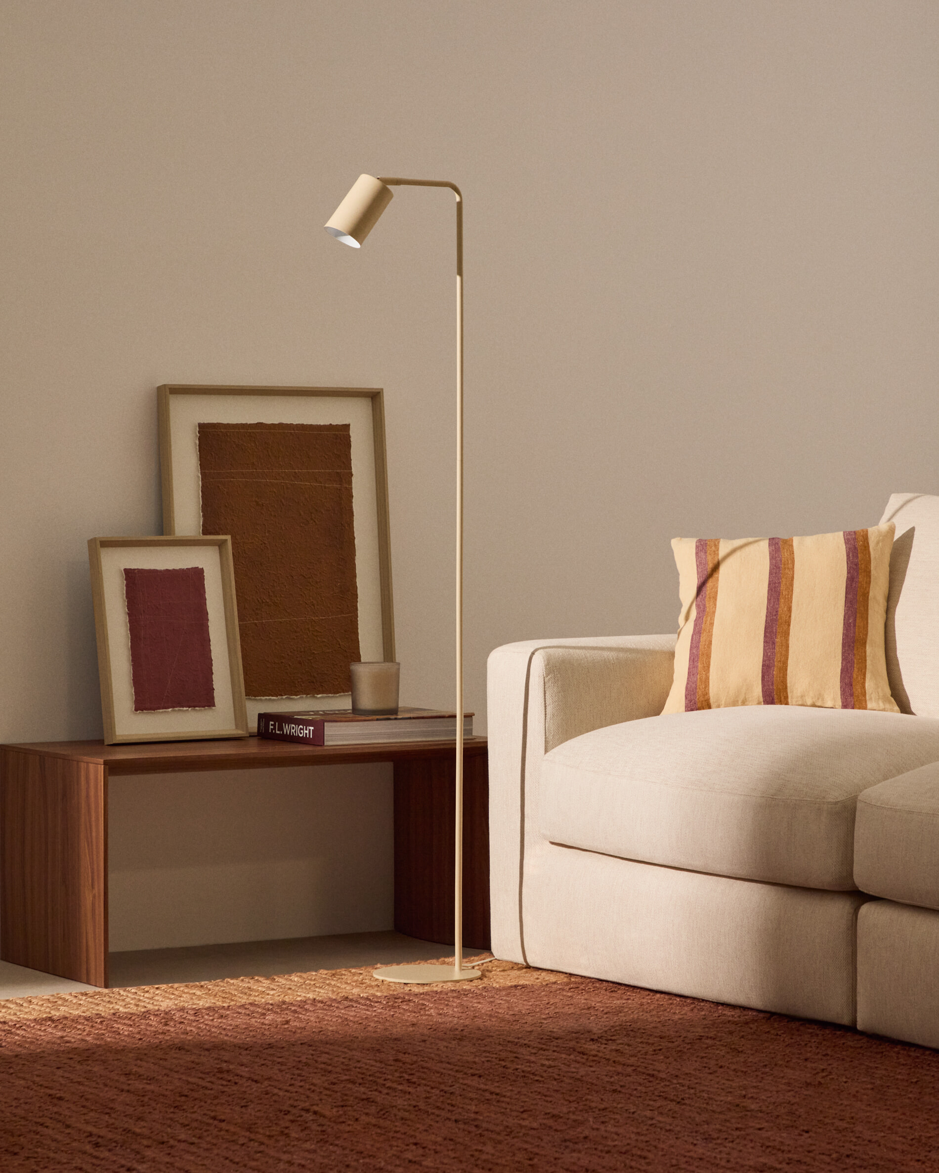 Kave Home Salontafel 'Litto' Walnoot, 90 x 45cm, kleur Bruin