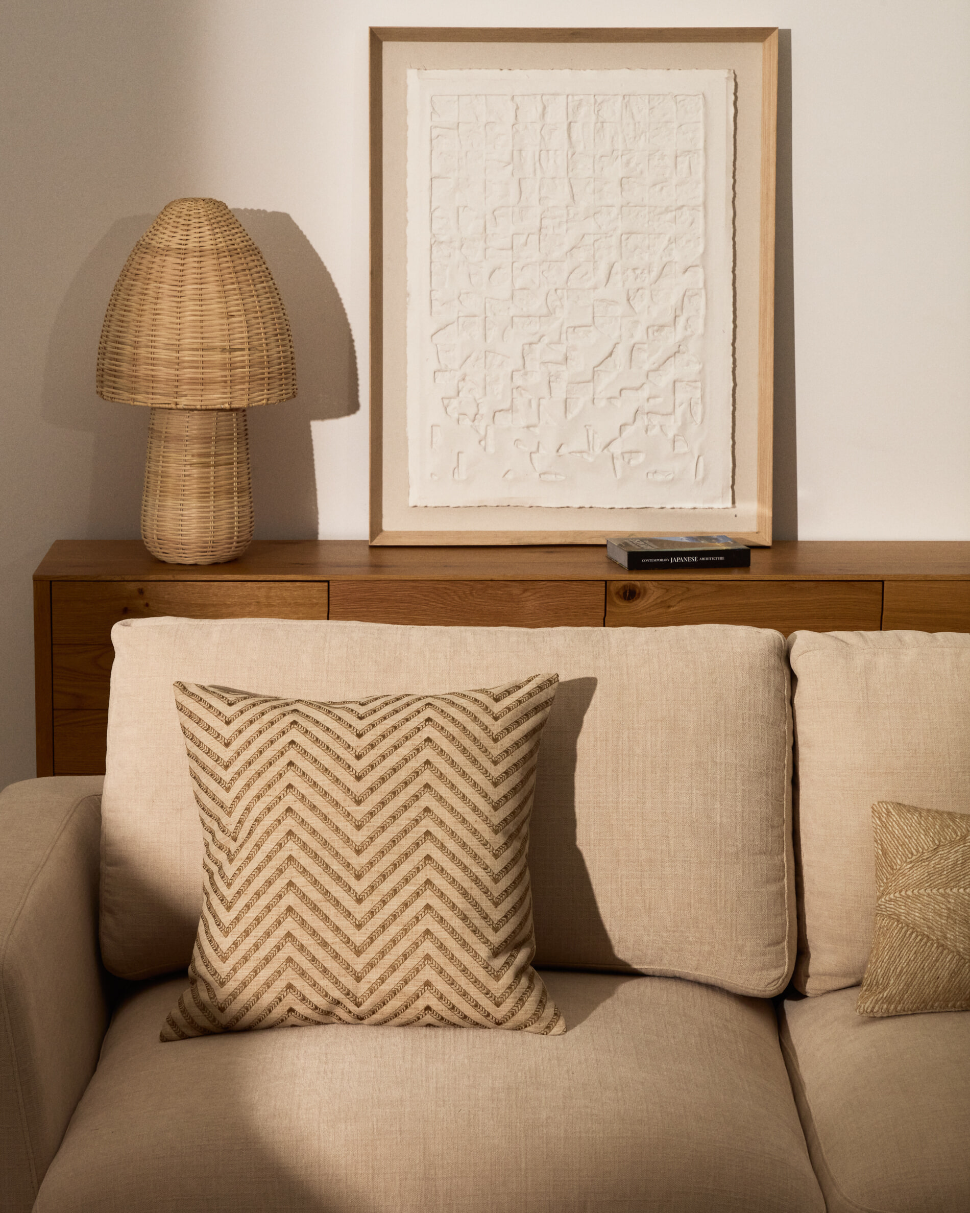 Kave Home Schilderij 'Olvin' Gerecycled papier, 93 x 73cm