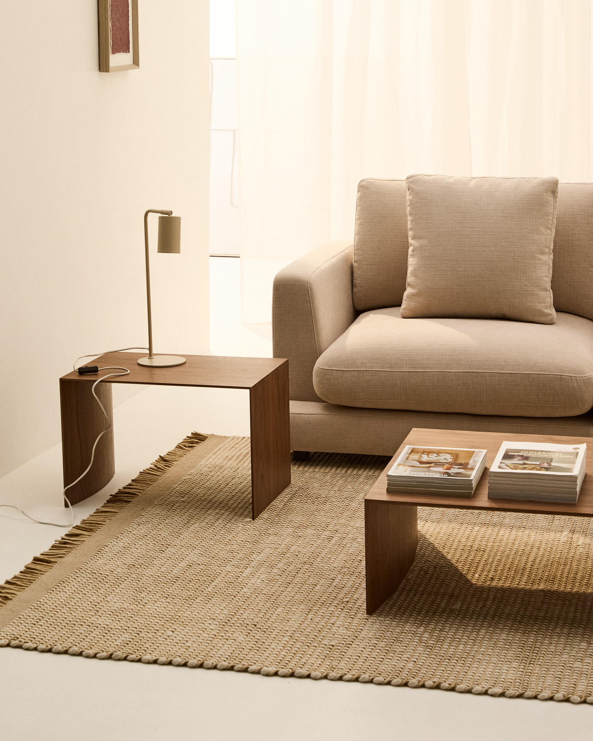 Kave Home Tafellamp 'Manie' kleur Beige