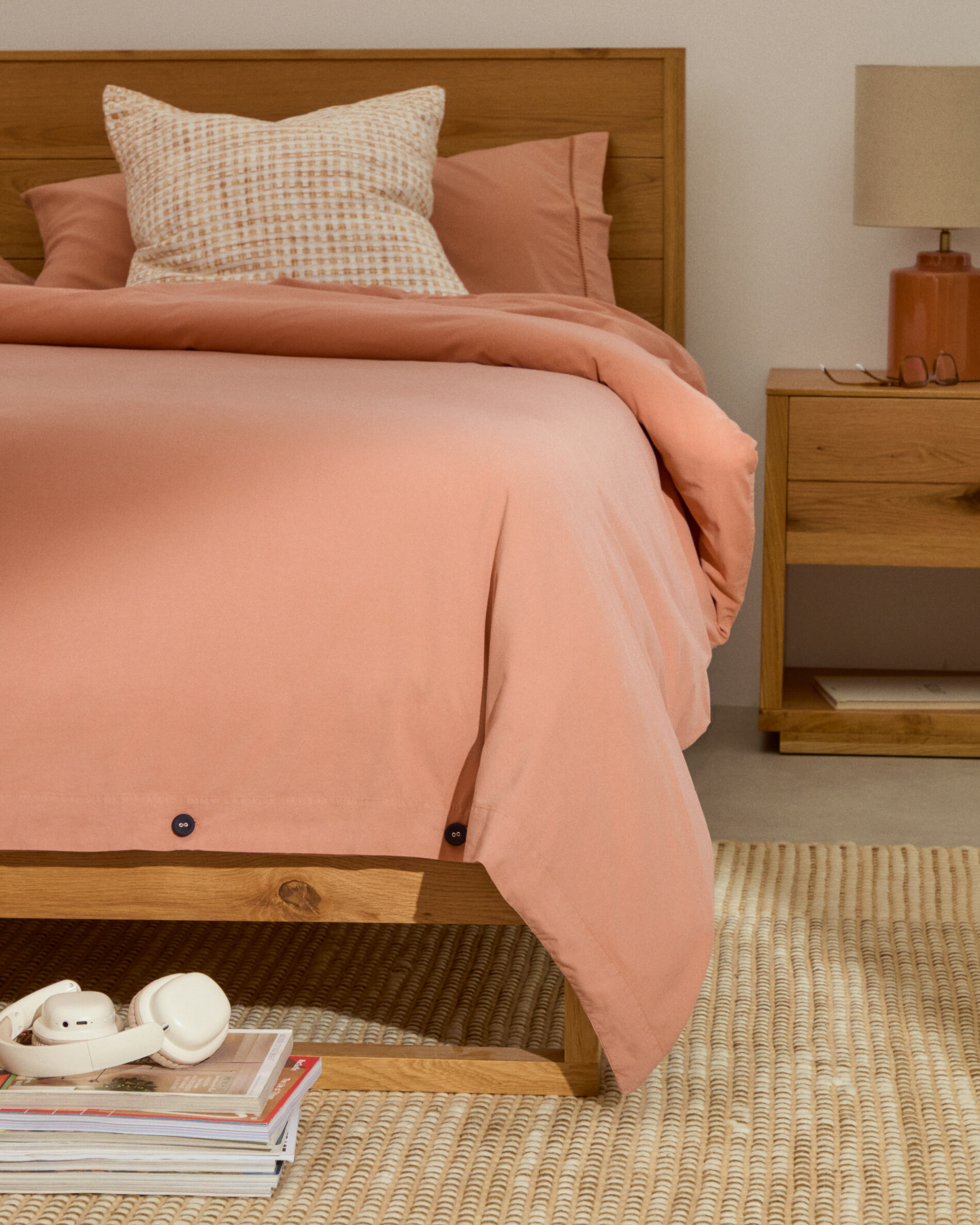 Kave Home Bed 'Alguema' Eiken, 180 x 200cm