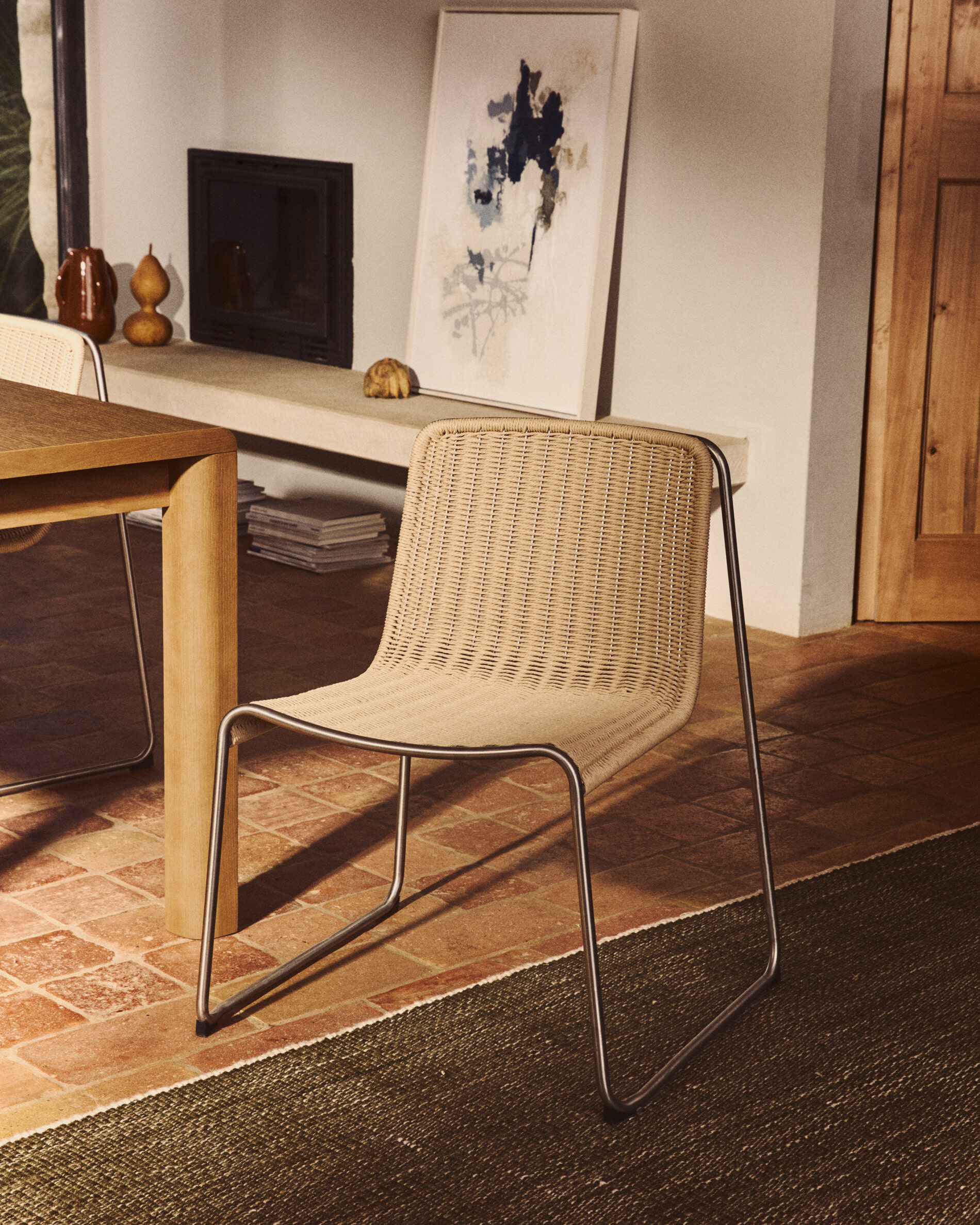 Kave Home Tuinstoel 'Tavari' Touw en staal