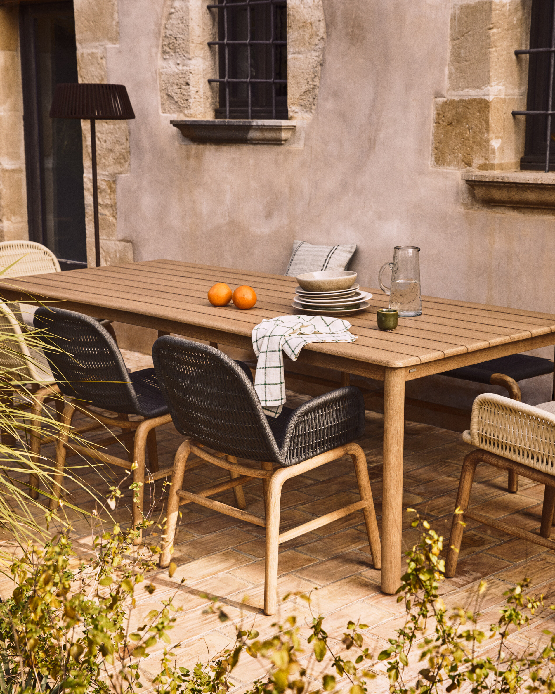 Kave Home Tuintafel 'Sori' Acaciahout, 240 x 100cm