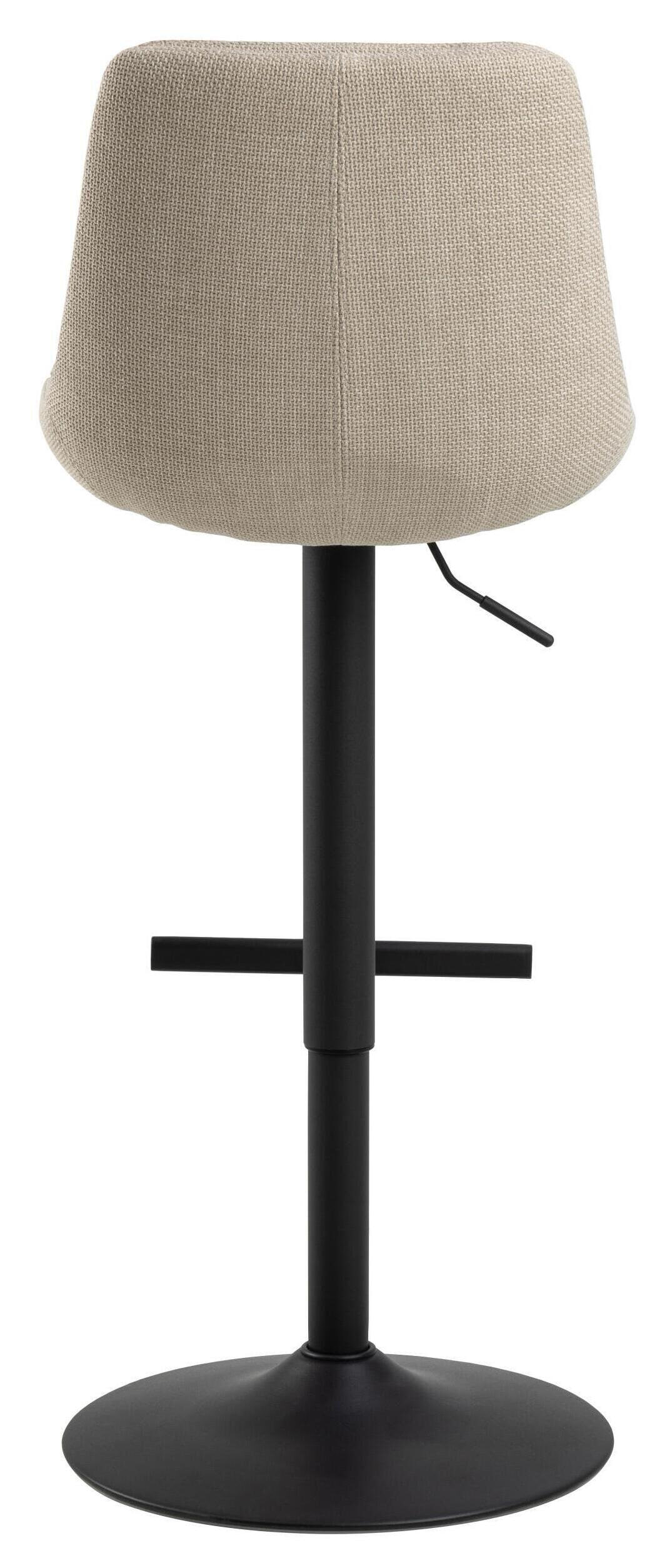 Bendt Draaibare Barkruk 'Labarron' kleur Beige (zithoogte 65-86cm)