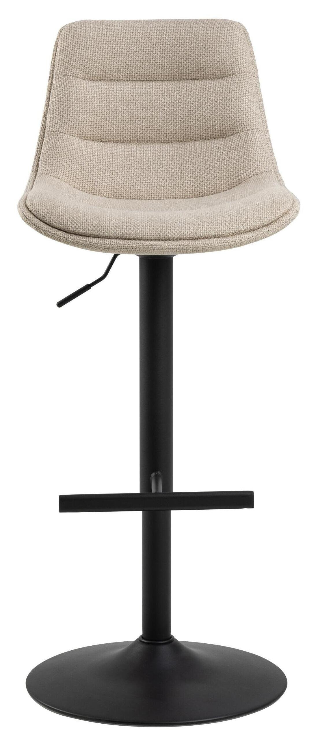 Bendt Draaibare Barkruk 'Labarron' kleur Beige (zithoogte 65-86cm)