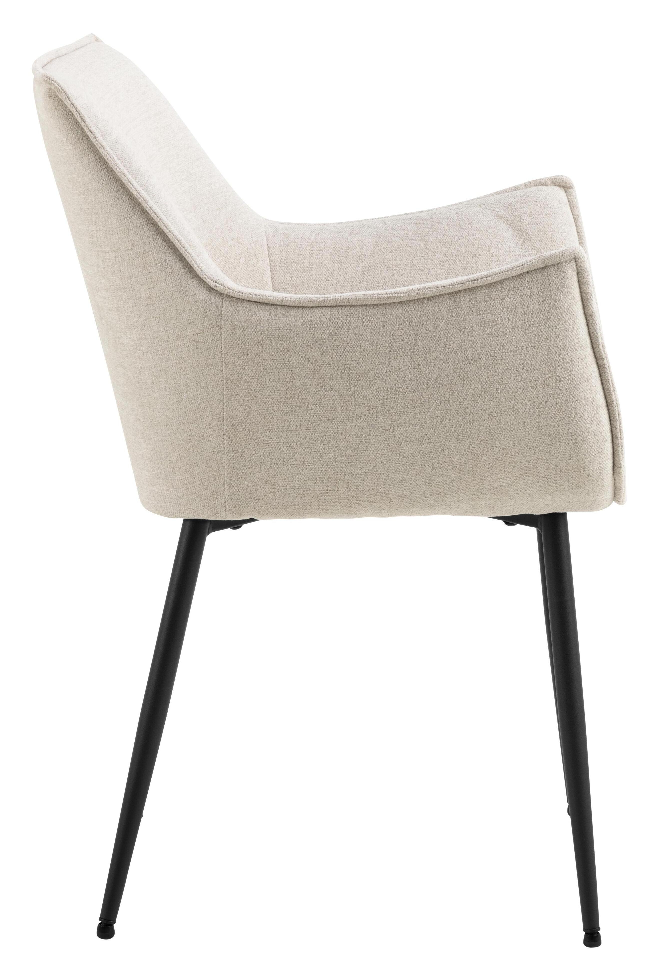 Bendt Eetkamerstoel 'Jestin' Structuurstof, kleur Beige