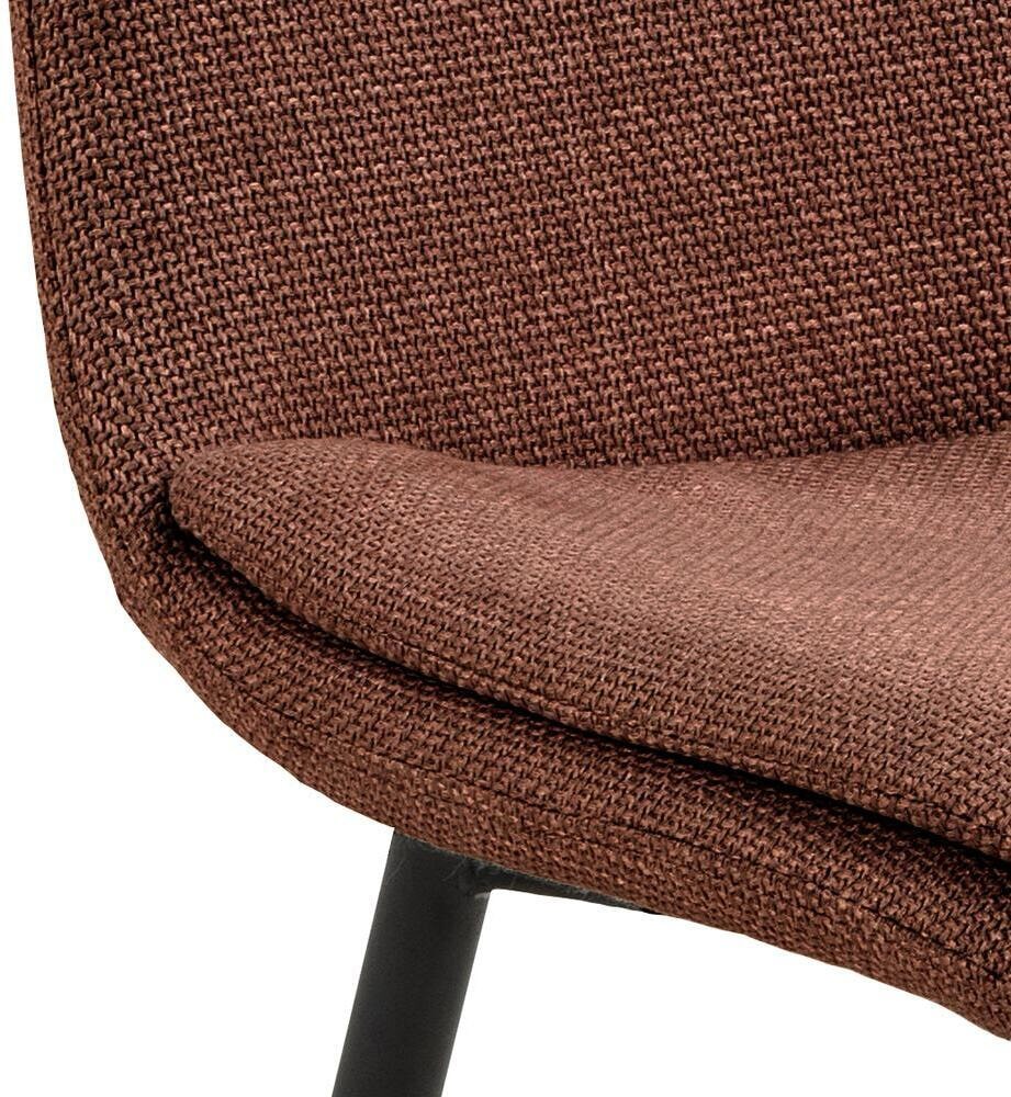 Bendt Eetkamerstoel 'Tronier' Structuurstof, kleur Terracotta