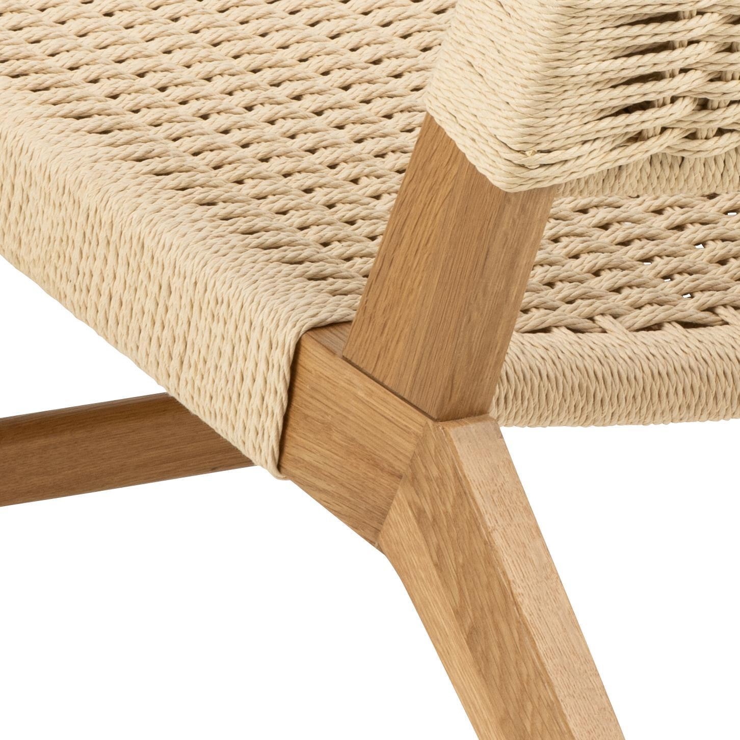Bendt Fauteuil 'Rodrigues' Eiken / Gevlochten touw