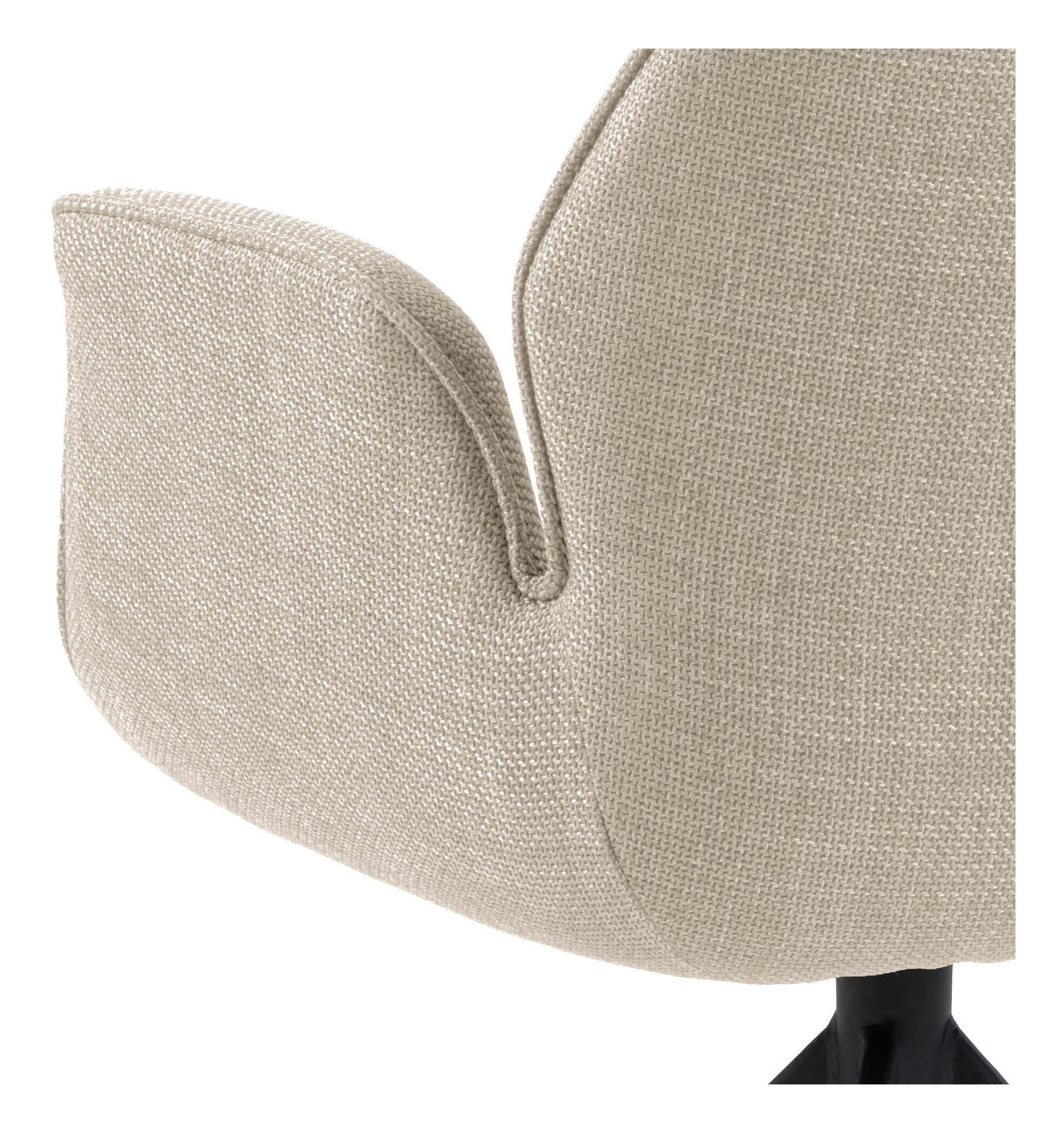 Bendt Draaibare Eetkamerstoel 'Chandler' Stof, kleur Beige