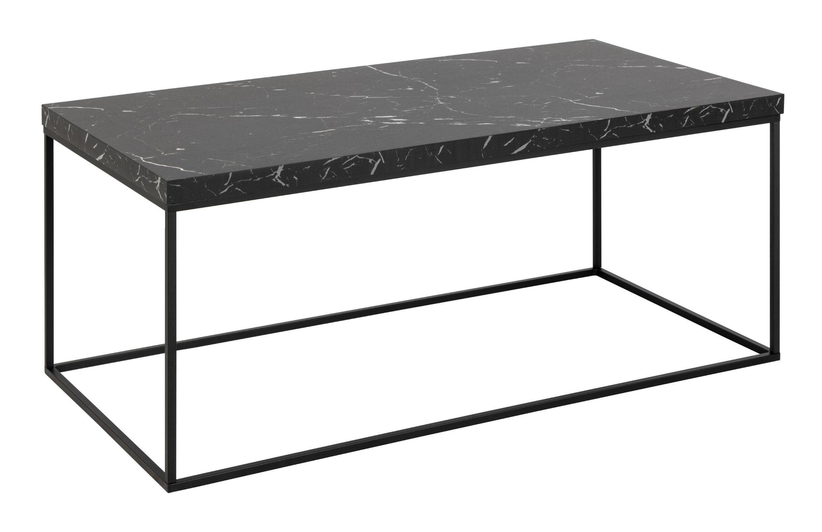 Bendt Salontafel Maresa Marmerlook, 110 x 55cm - Zwart