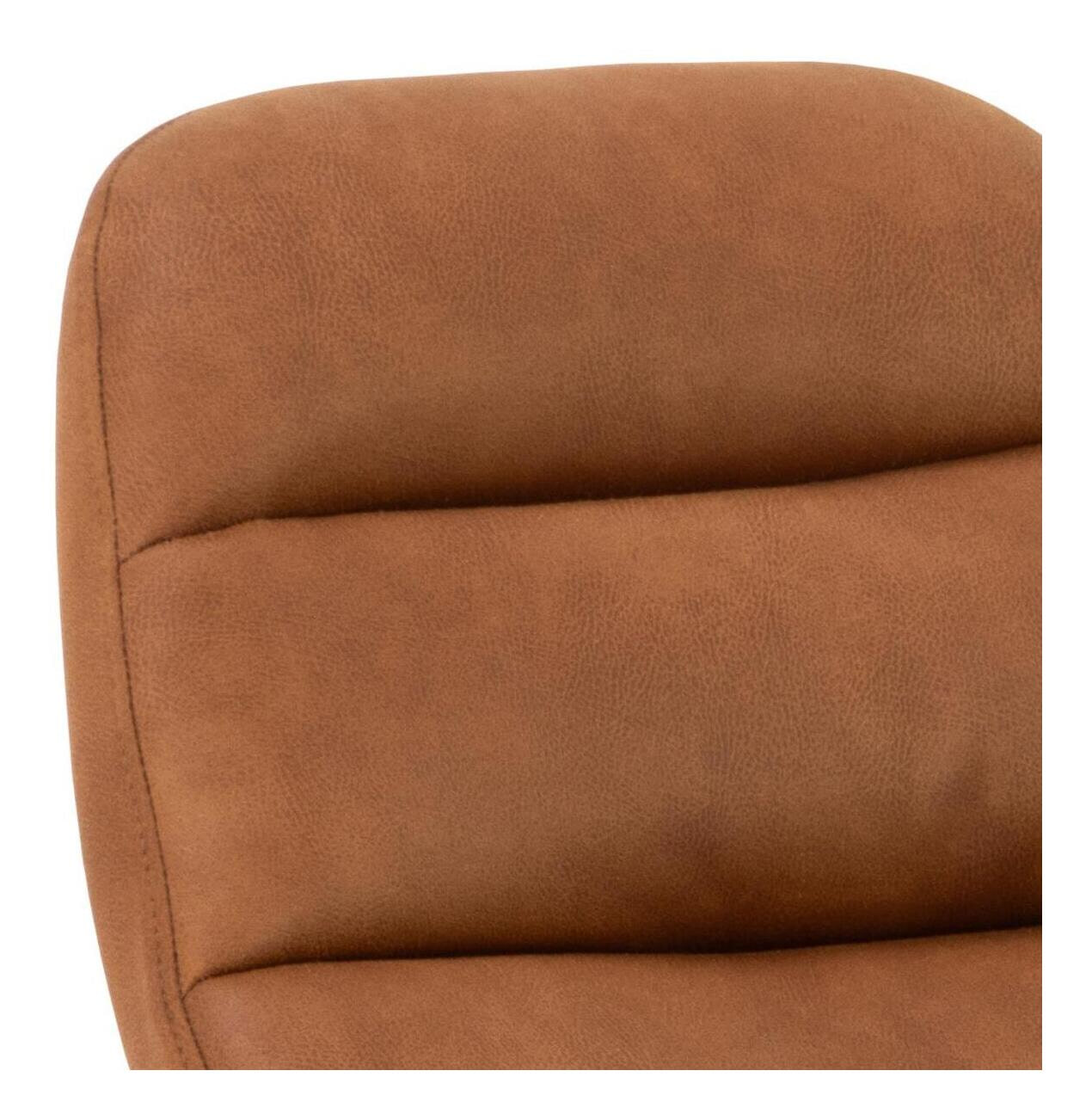 Bendt Lounge Fauteuil 'Tiago' Leder, kleur Bruin