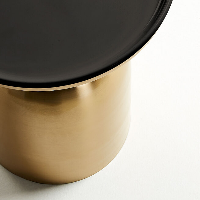 Kave Home Bijzettafel 'Physic' 38cm, kleur Goud