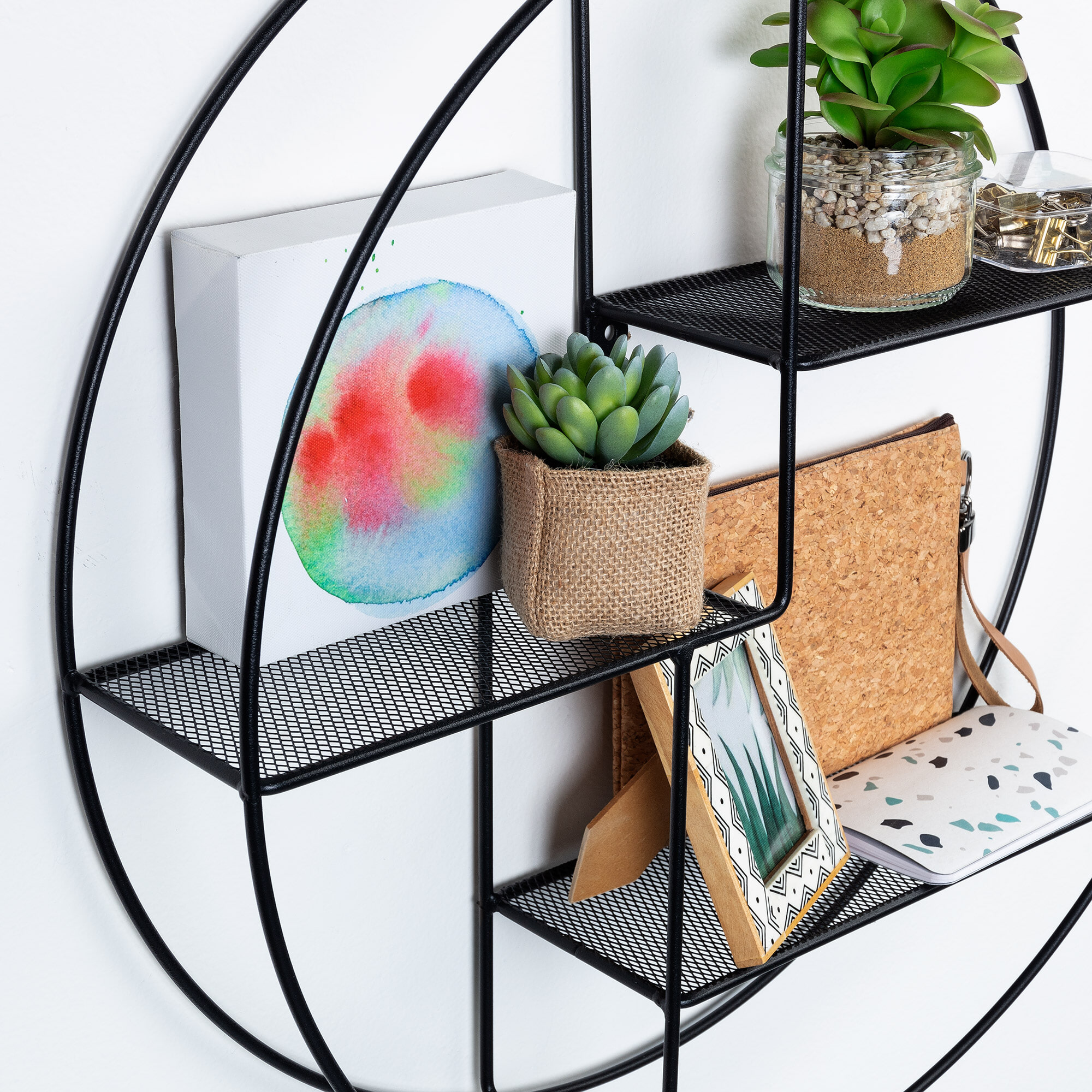 Kave Home Wandrek 'Across' kleur Zwart