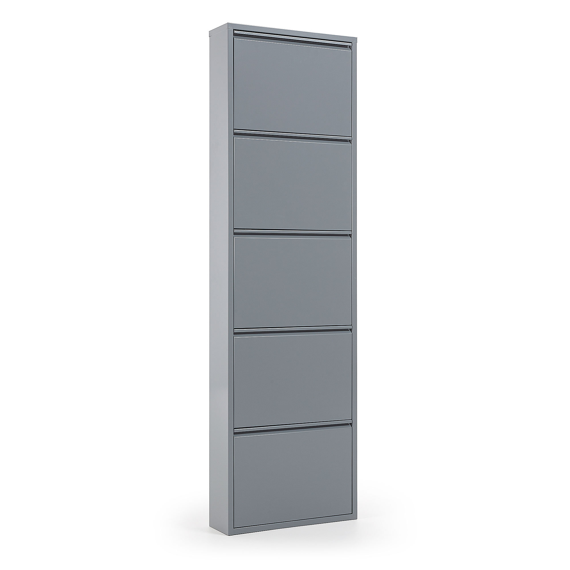 Kave Home Schoenenkast 'Ode' 5-deurs, kleur Grijs