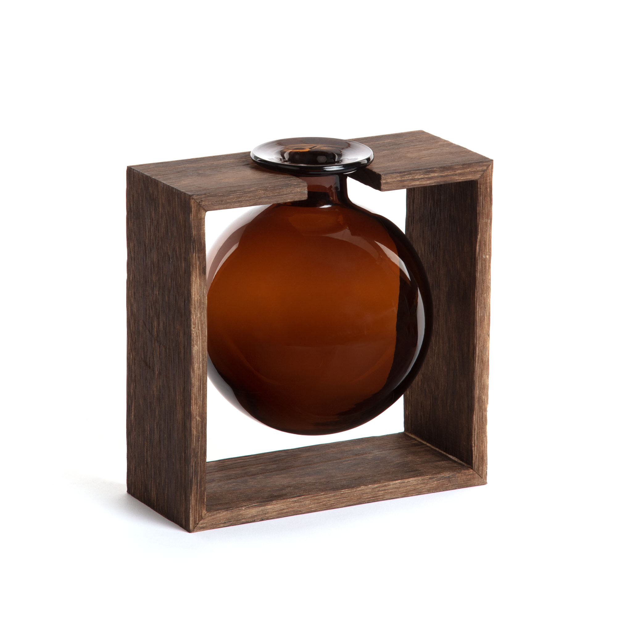 Kave Home Vaas 'Ademia' 20cm hoog, kleur Bruin Kave Home Vaas 'Ademia' 20cm hoog, kleur Bruin