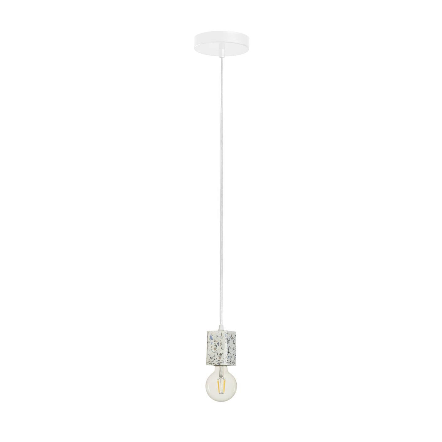 Kave Home Hanglamp 'Analia' Terrazzo, kleur Wit