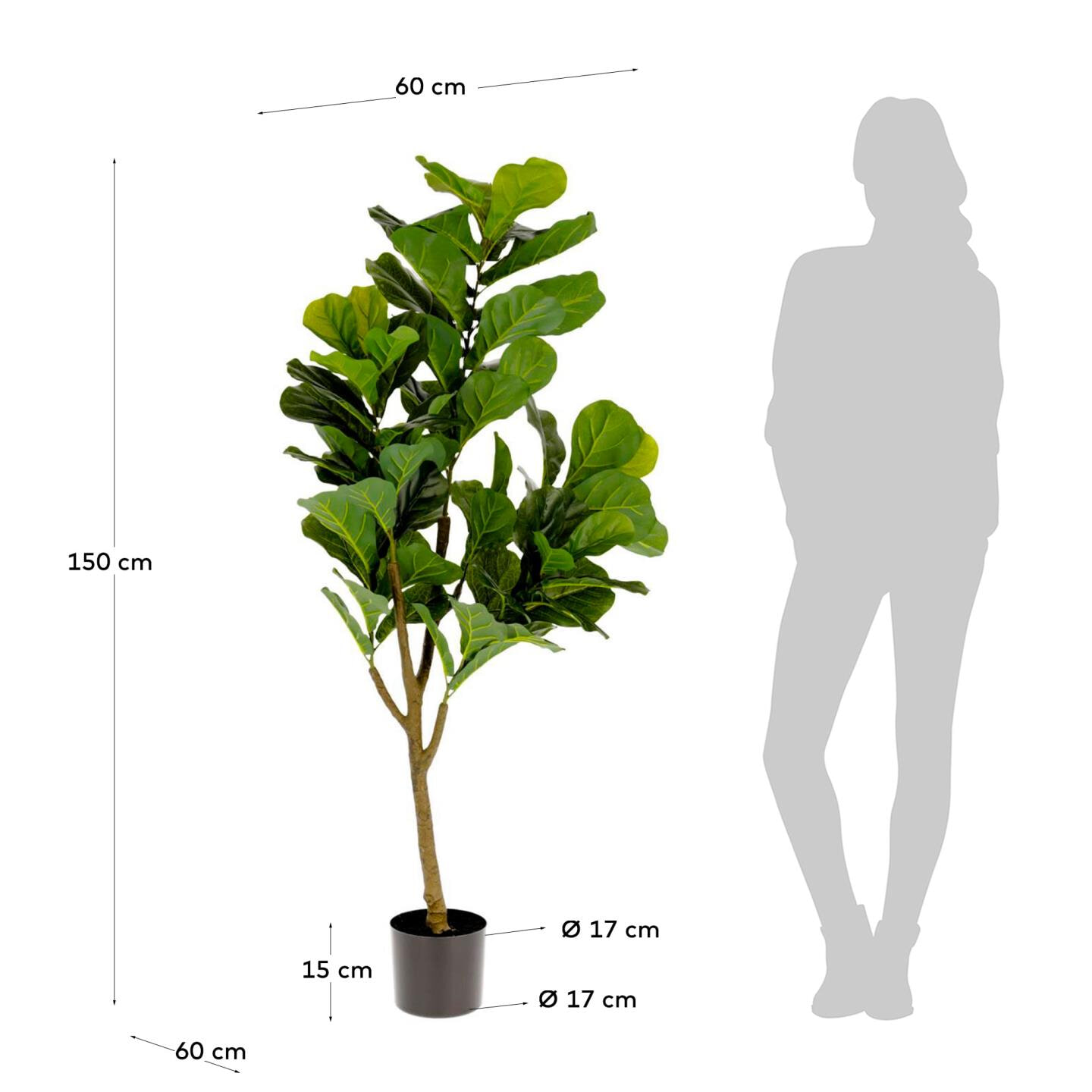 Kave Home Kunstplant 'Ficus'