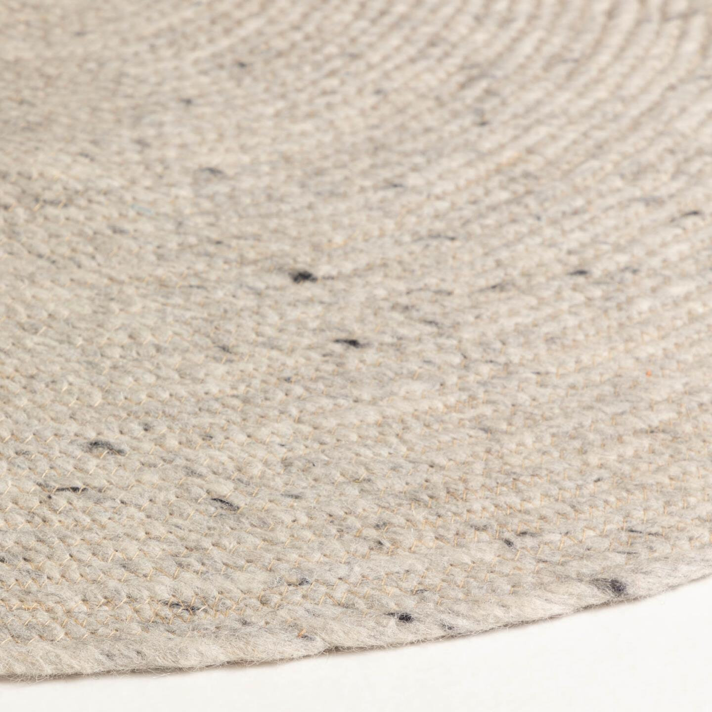 Kave Home Rond Vloerkleed 'Takashi' Ø150cm, kleur Grijs