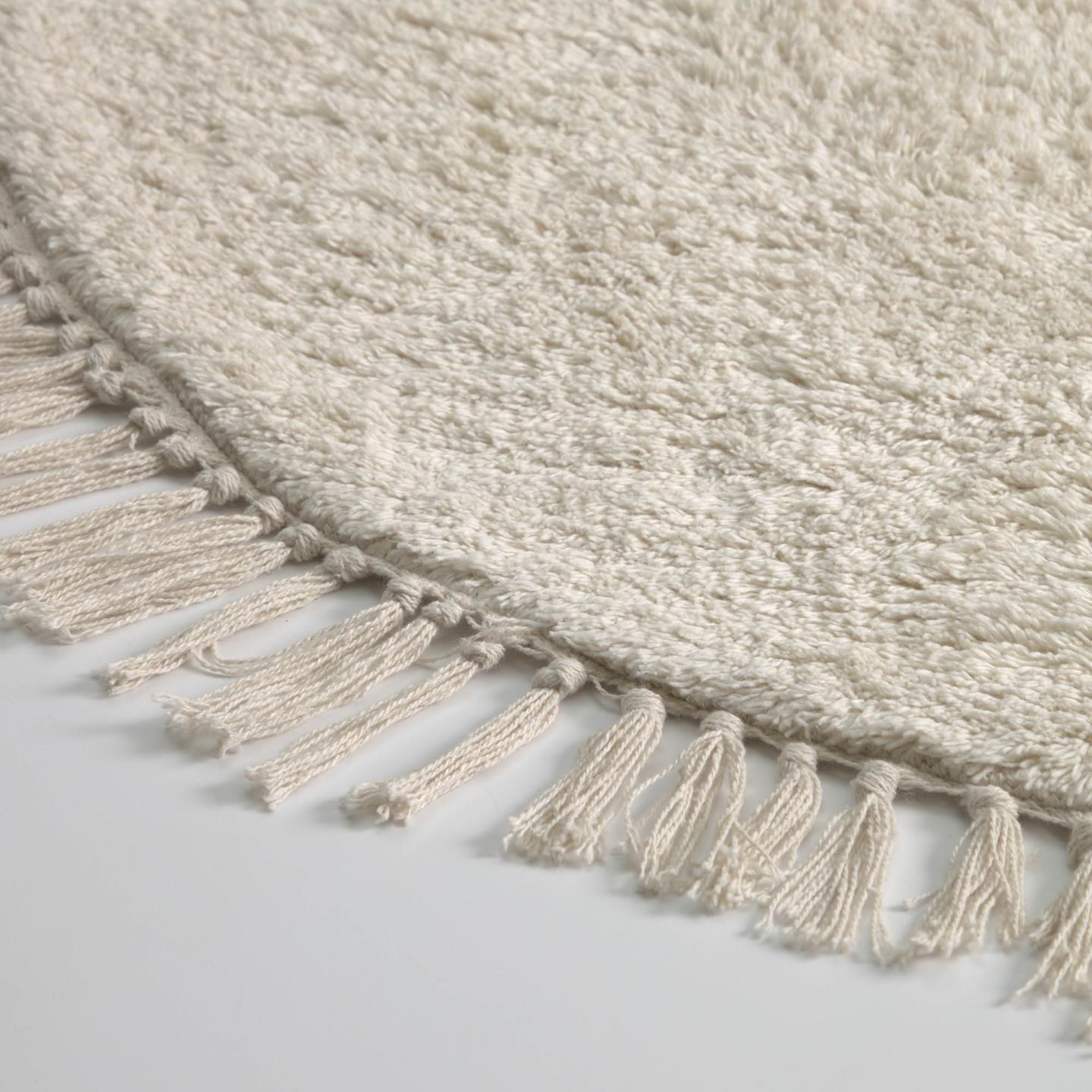Kave Home Vloerkleed 'Orwen' 100cm, kleur Beige