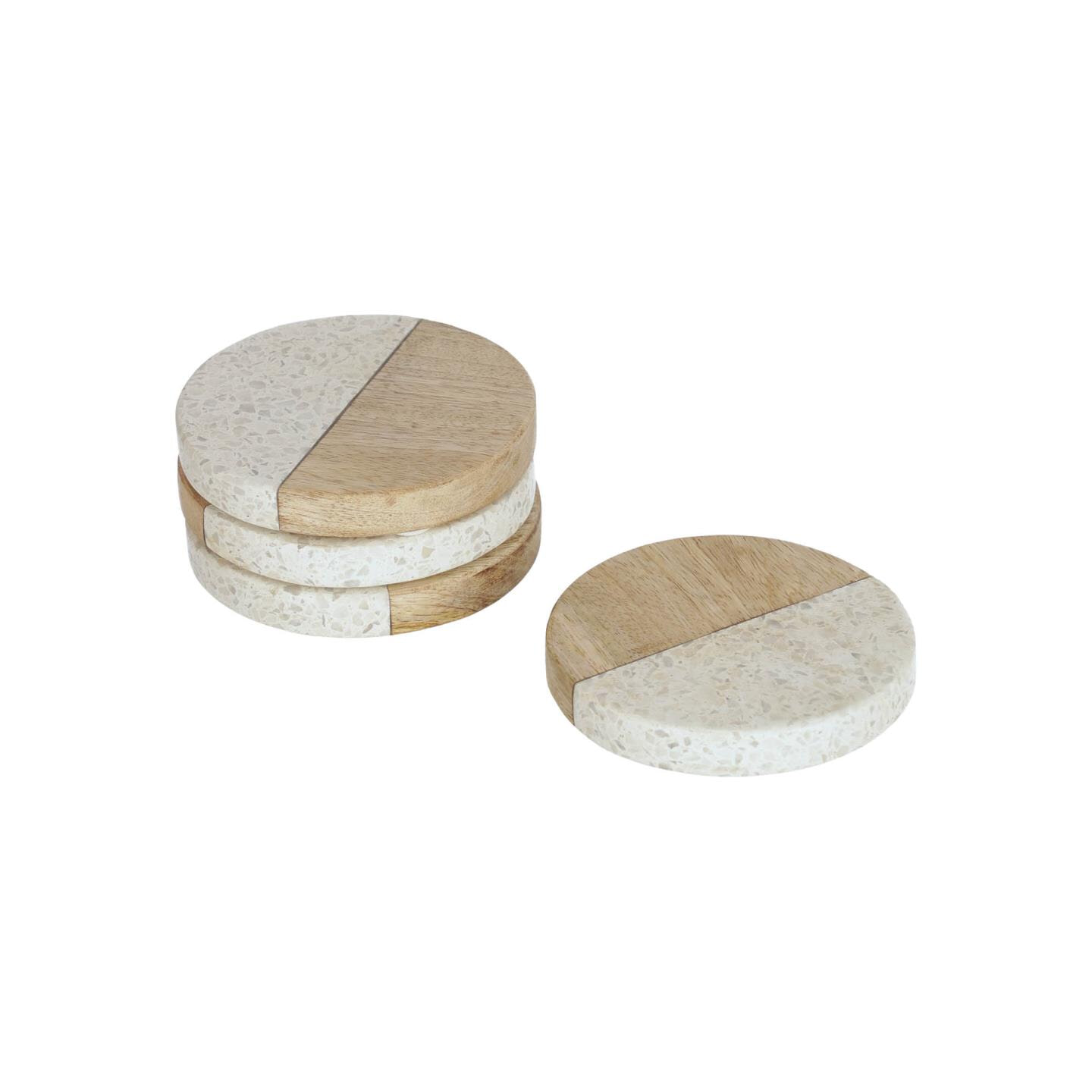 Kave Home Onderzetters 'Augustine' Set van 4 stuks Kave Home Onderzetters 'Augustine' Set van 4 stuks