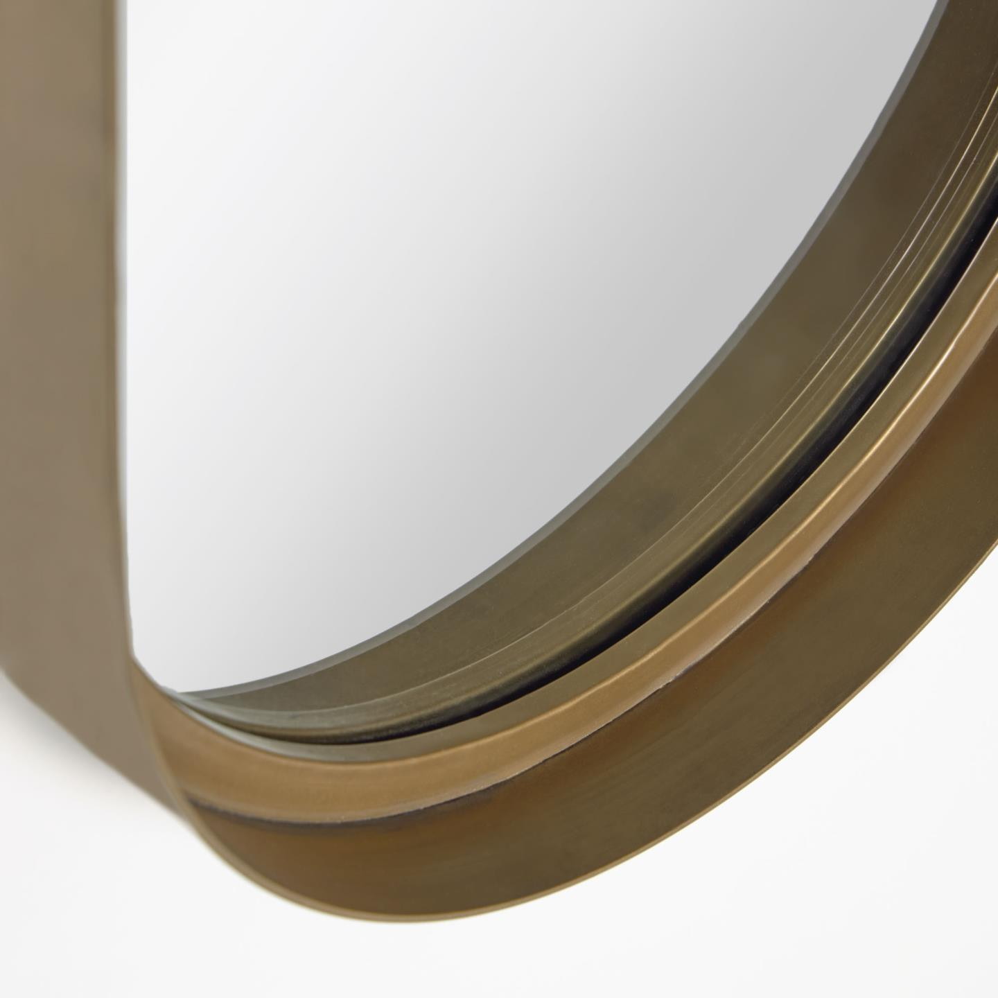 Kave Home Ovale Spiegel 'Tiare' Goud, 62 x 31cm