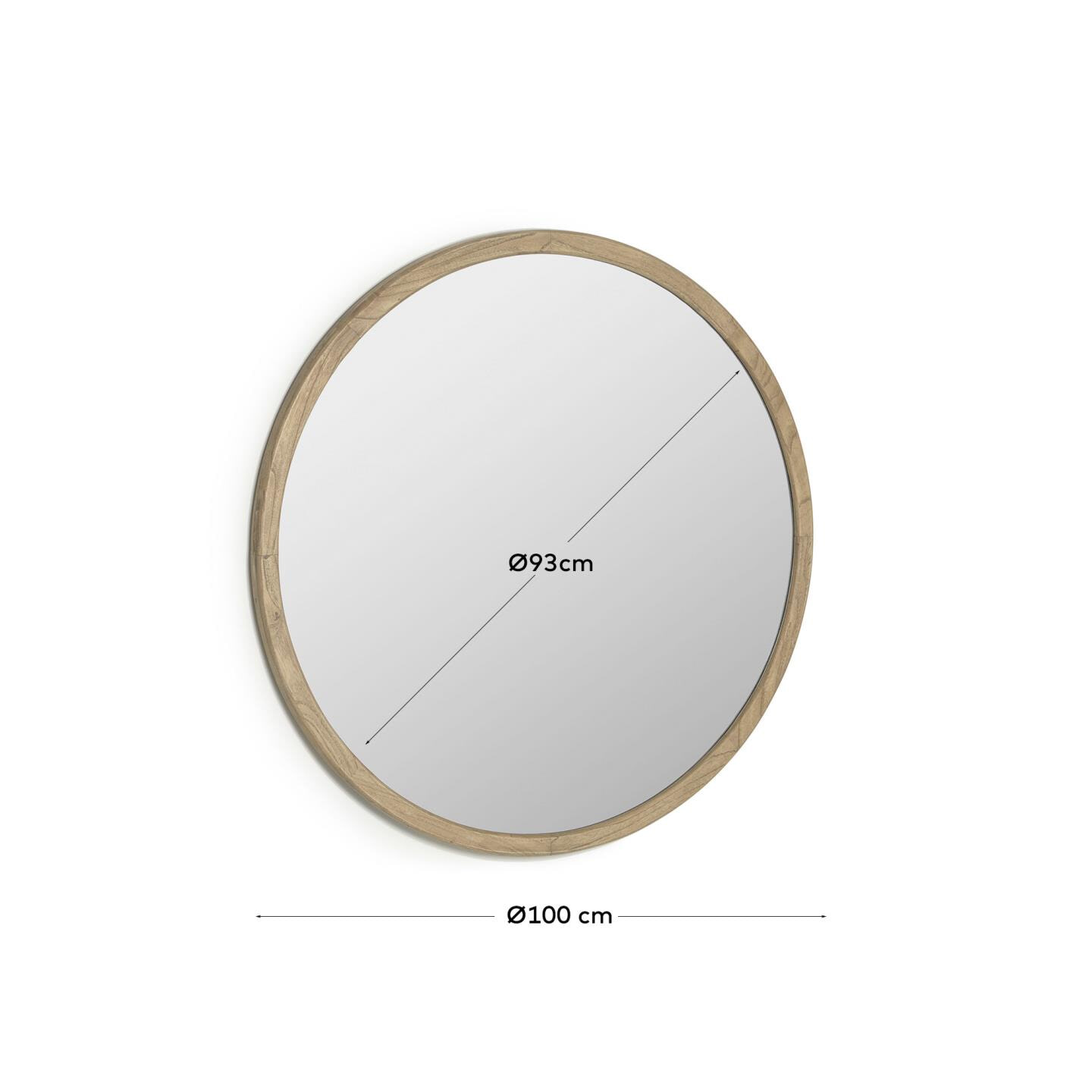 Kave Home Ronde Spiegel 'Alum' 100cm
