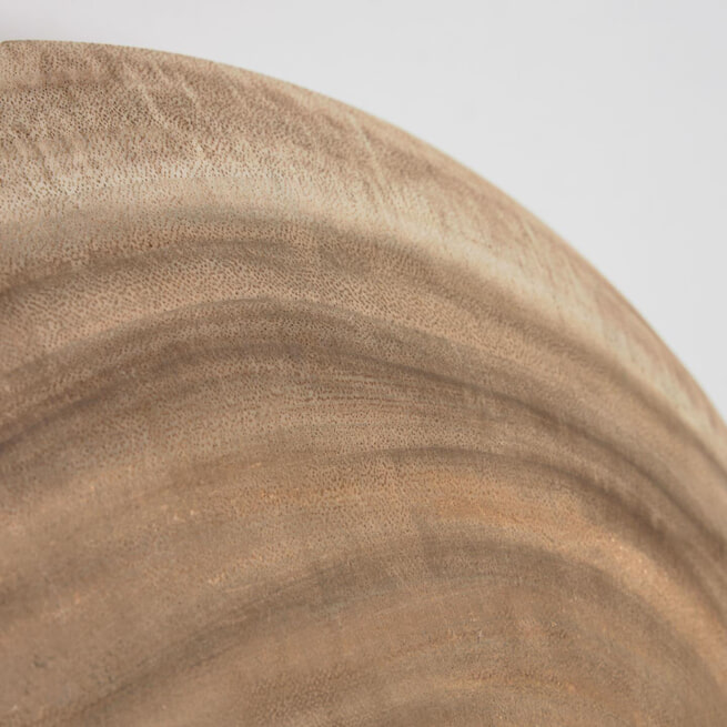 Kave Home Wandpaneel 'Mely' wit geblokt, massief mungur hout