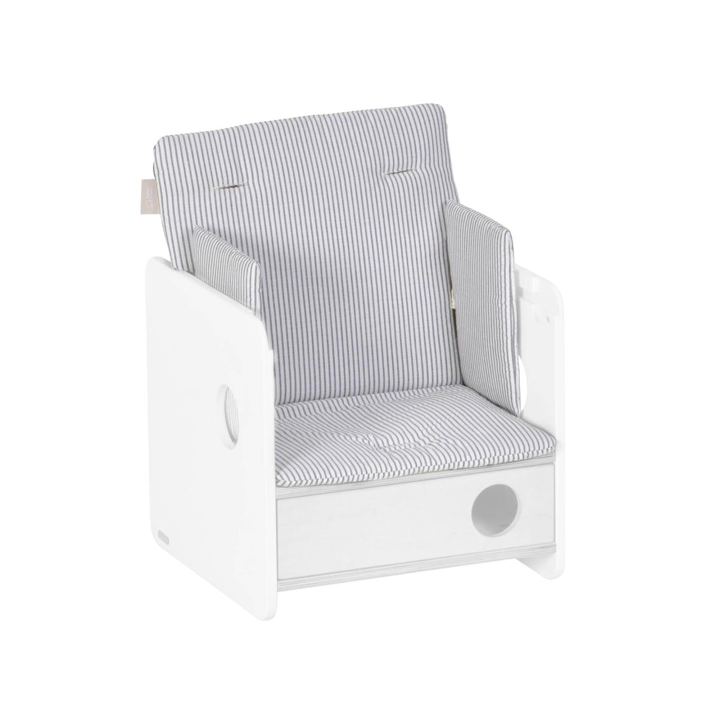 Kave Home Stoelkussen 'Nuun' t.b.v. kinderstoel, kleur Blauw