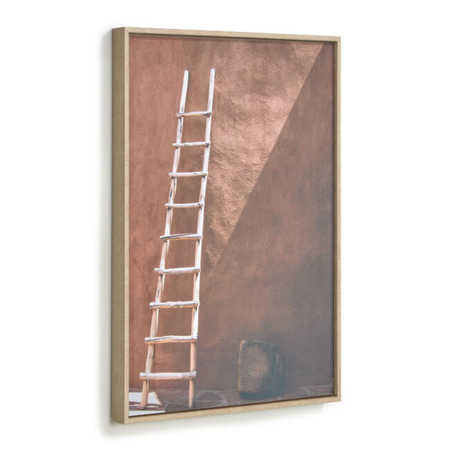 Kave Home Wandpaneel 'Lucie' ladder, 70 x 50cm