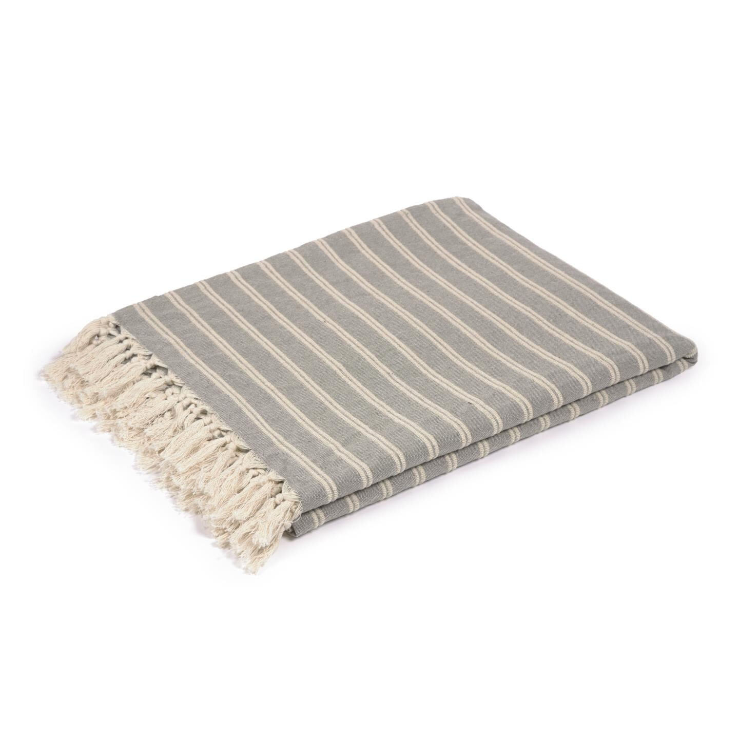 Kave Home Plaid 'Sweeney', kleur Lichtgrijs Kave Home Plaid 'Sweeney', kleur Lichtgrijs