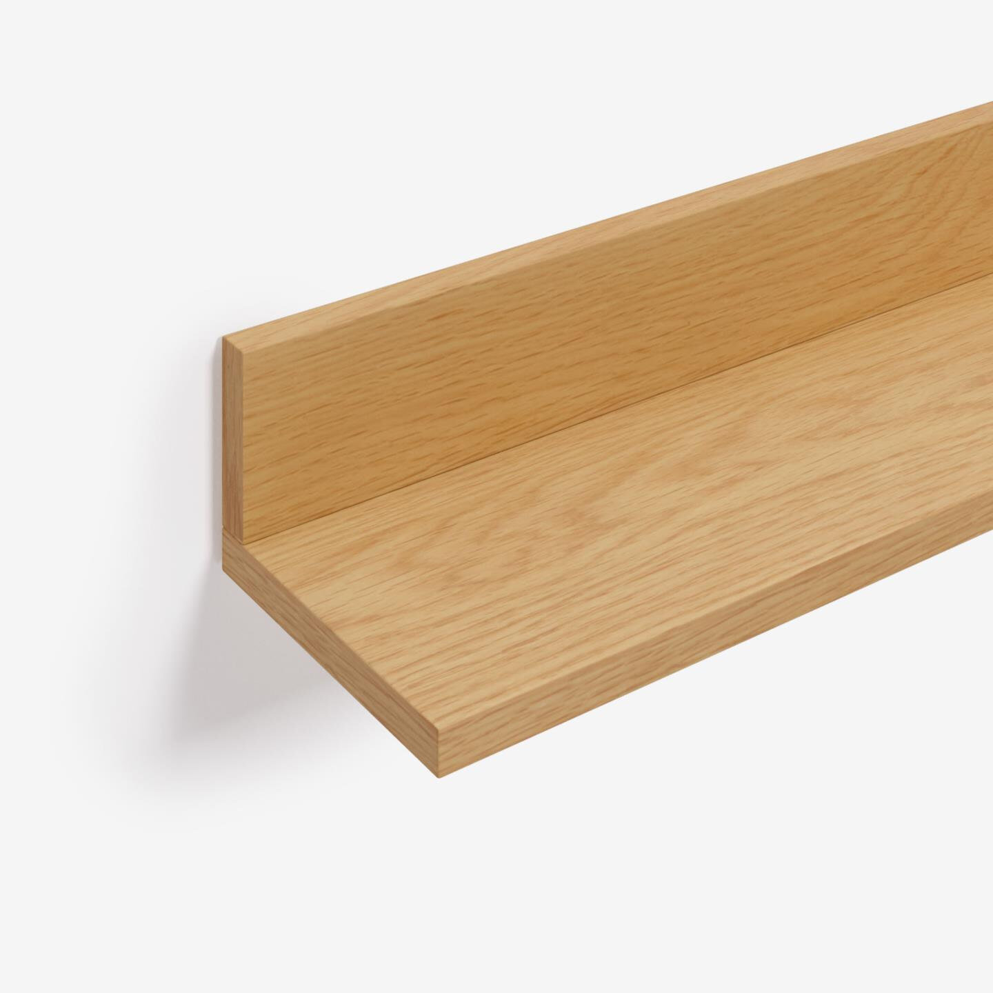 Kave Home Wandplank 'Abilen' Eiken, 80cm, kleur Naturel