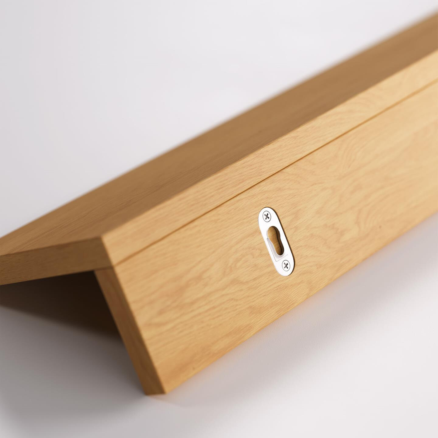 Kave Home Wandplank 'Abilen' Eiken, 80cm, kleur Naturel