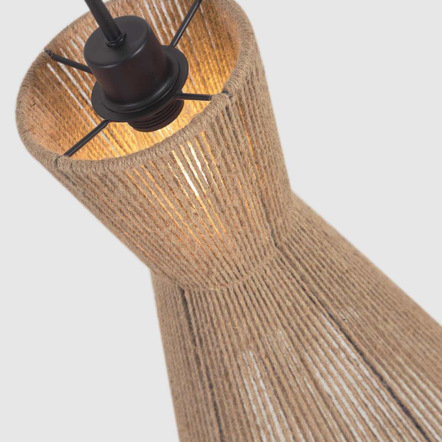 Kave Home Lampenkap 'Crista' Jute, Ø25cm