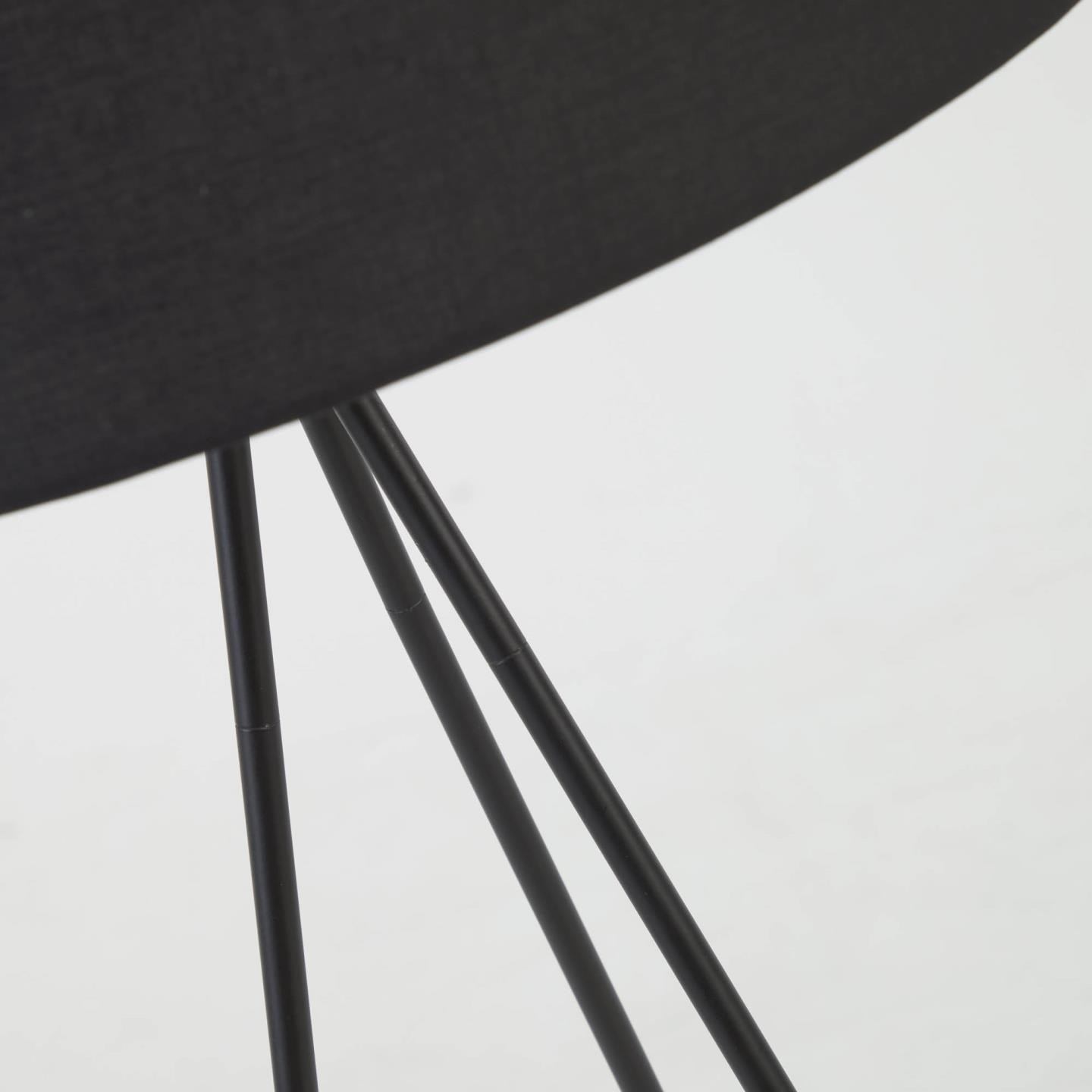 Kave Home Vloerlamp 'Ikia' kleur Zwart