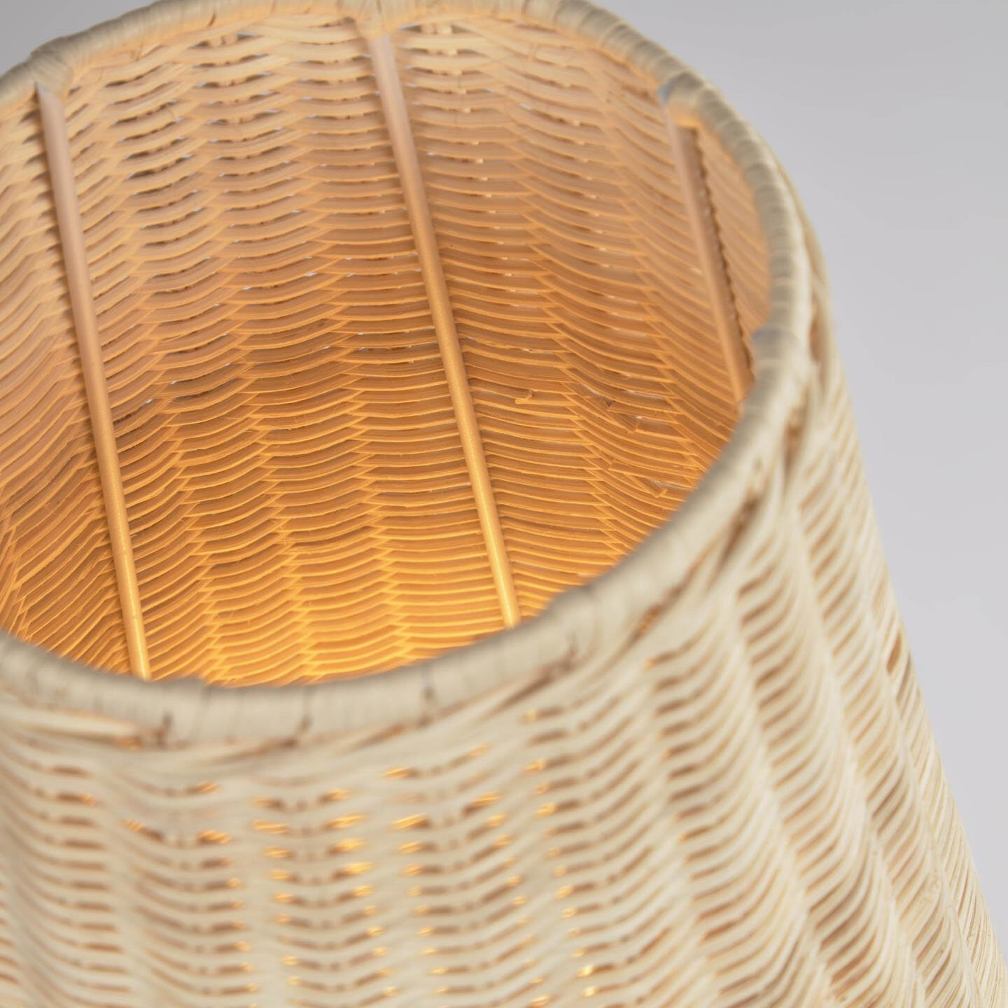 Kave Home Tafellamp 'Kamaria' 71cm, Rotan