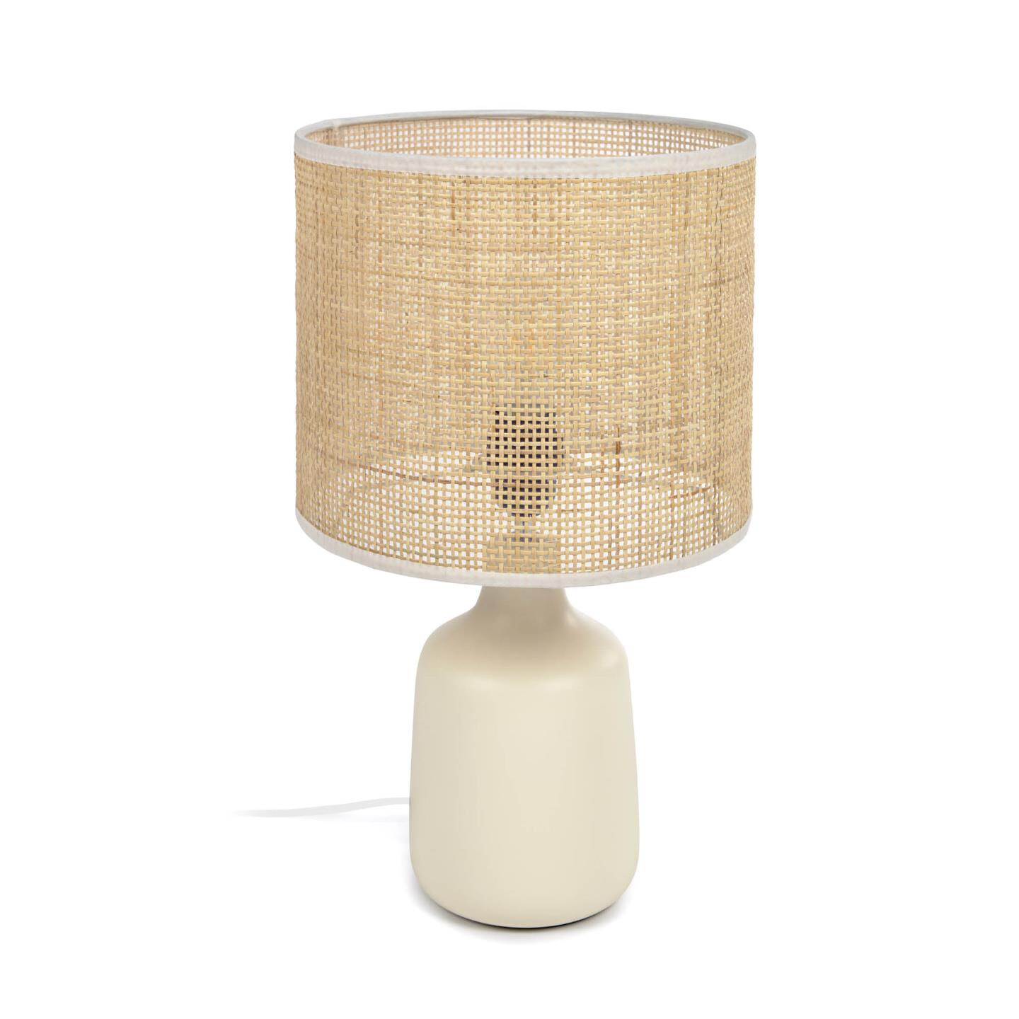Kave Home Tafellamp 'Erna' Bamboe