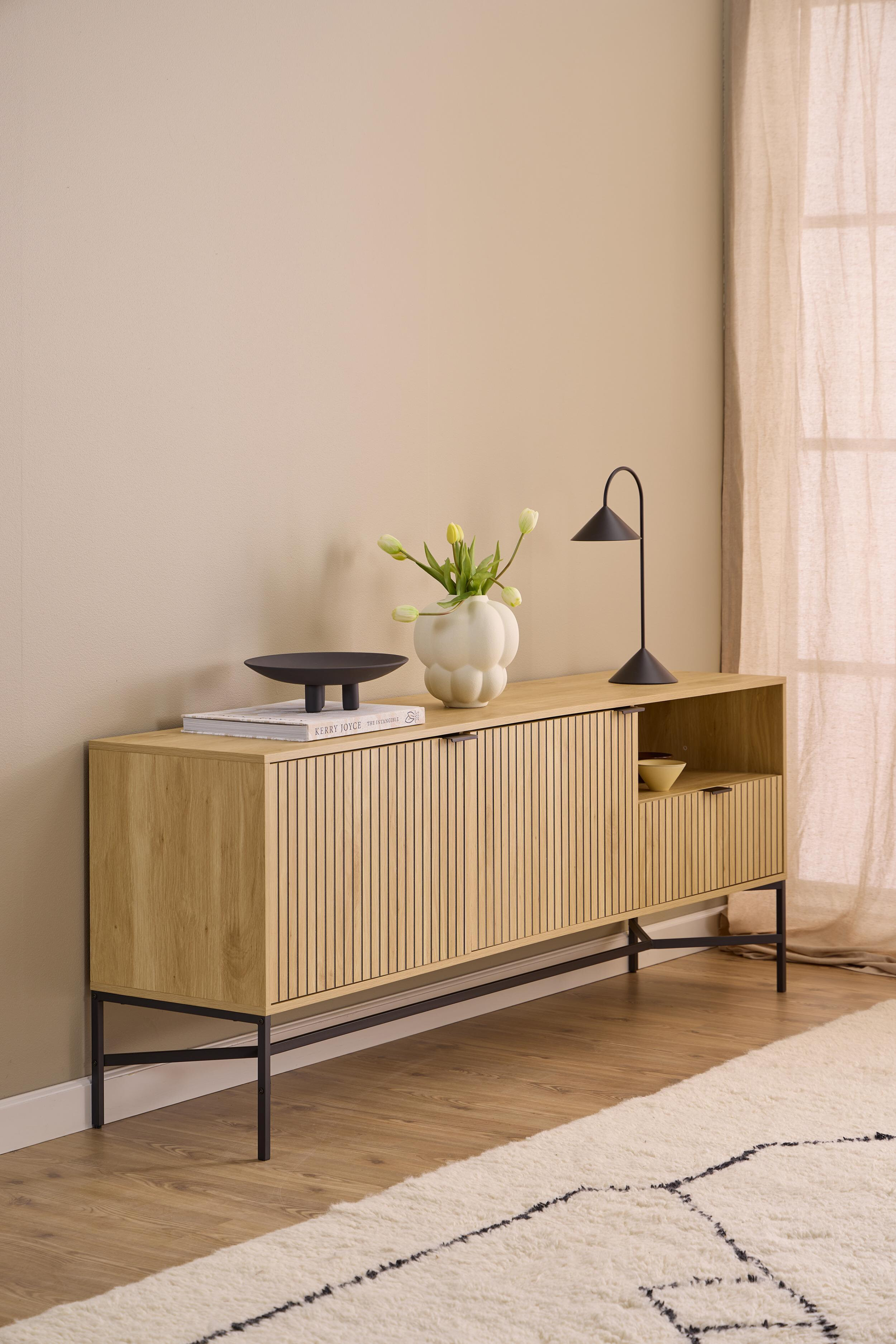 Bendt Dressoir 'Lisette' Eikenhout, 180cm